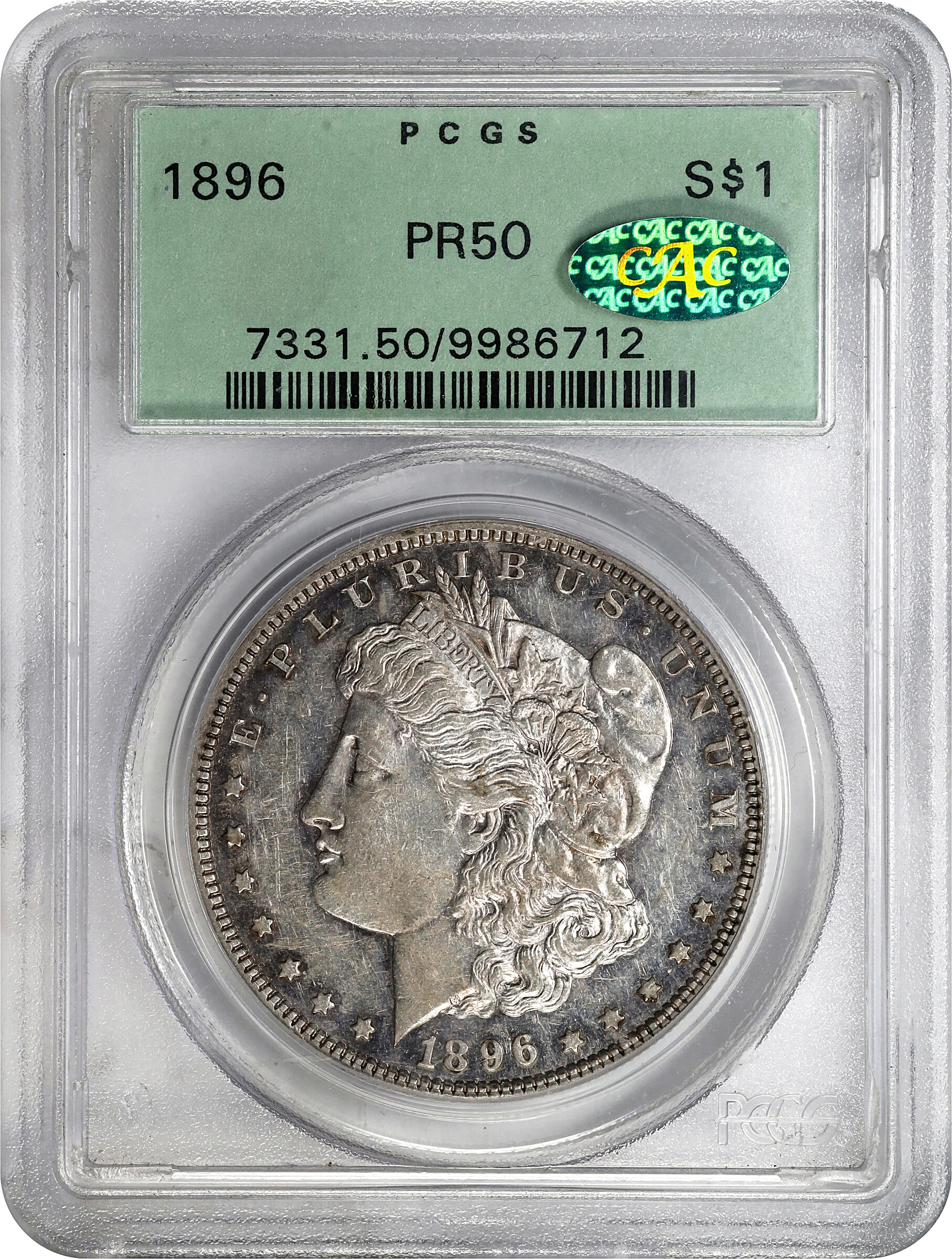 1896 $1 AU53 thumbnail 3