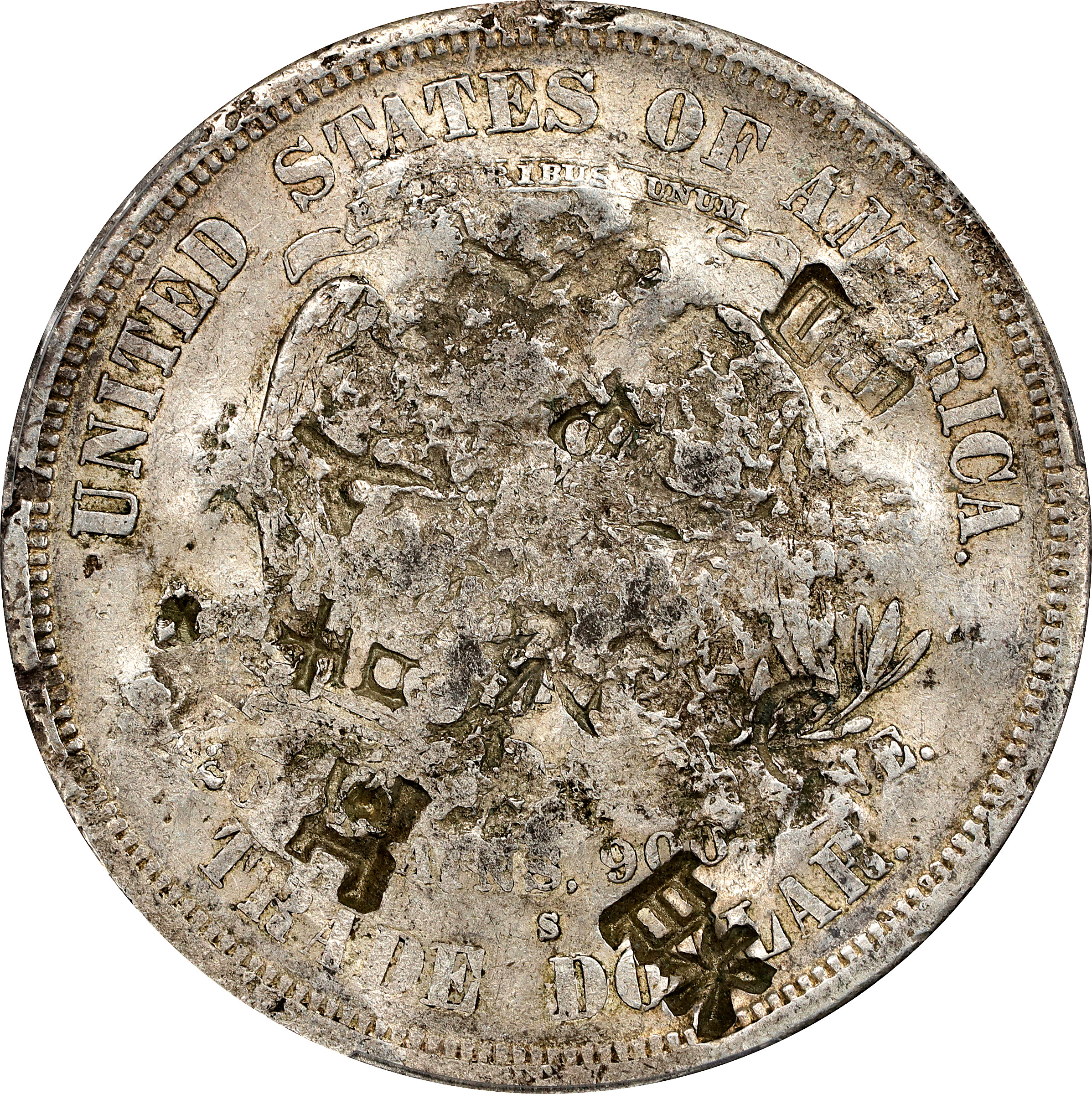 1873-S Trade$ Chopmarked XF40 thumbnail 9
