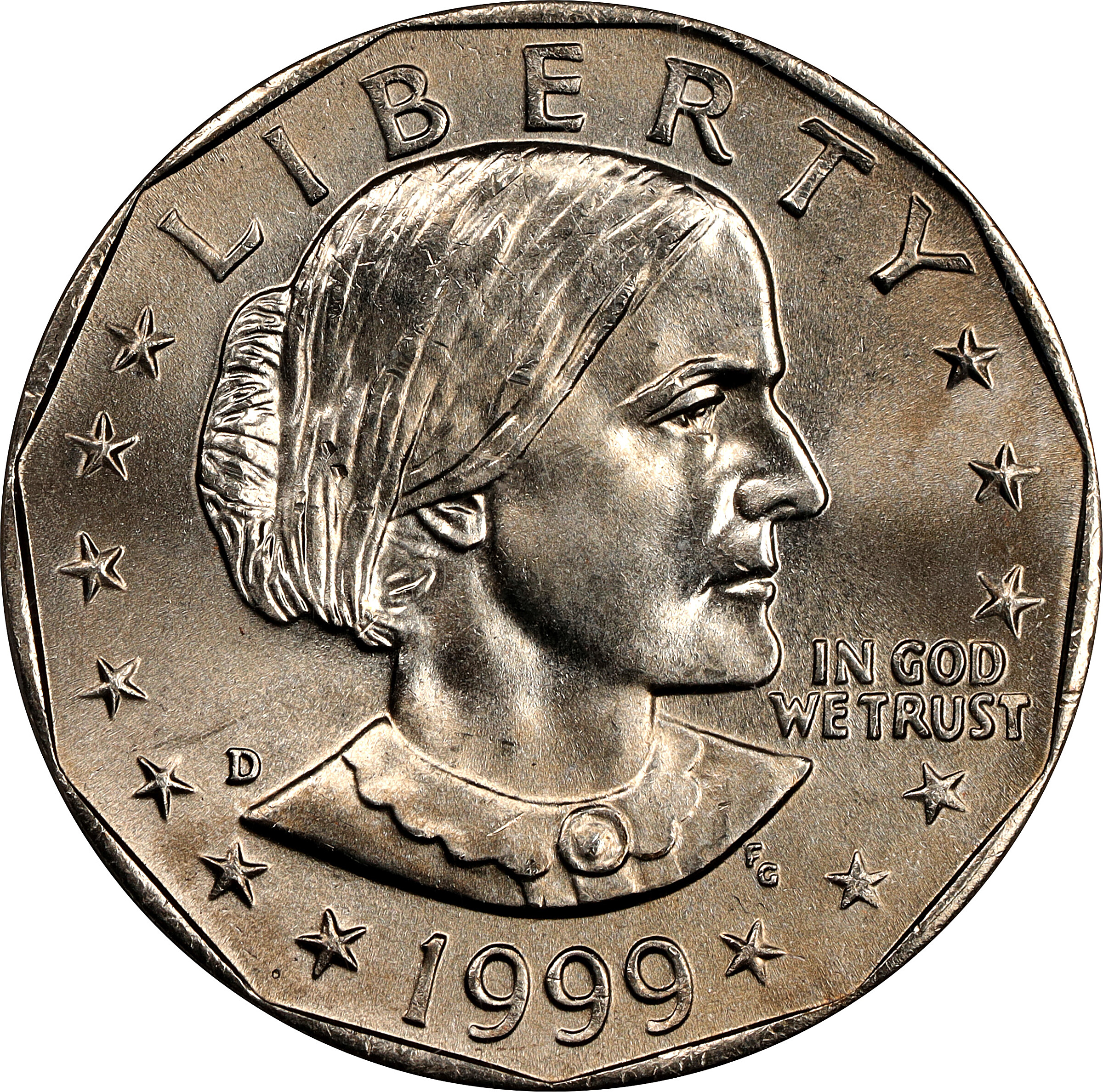 1999-D Anthony Dollar. MS-68 (PCGS).