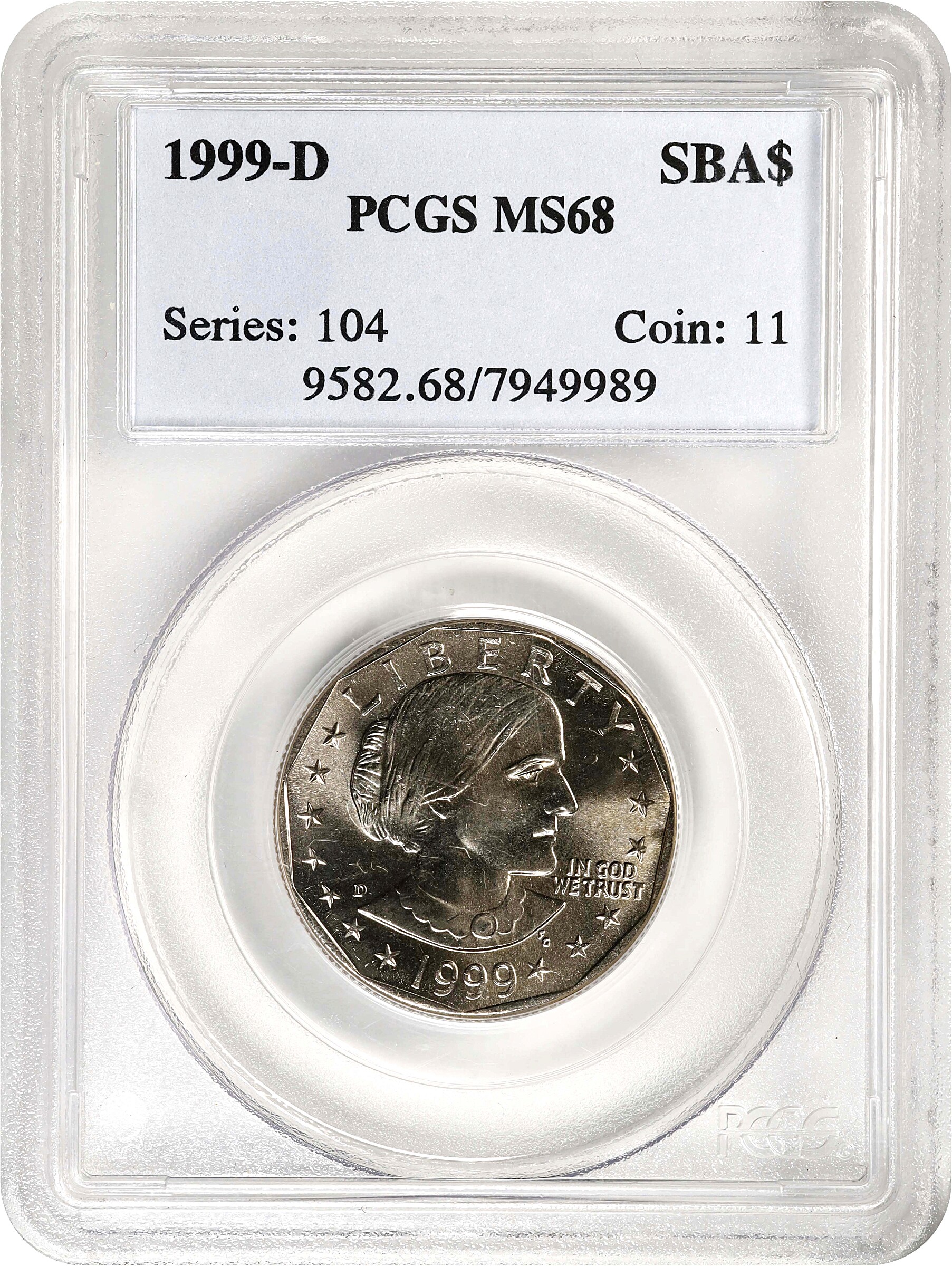 1999-D SBA $1 MS68 thumbnail 11
