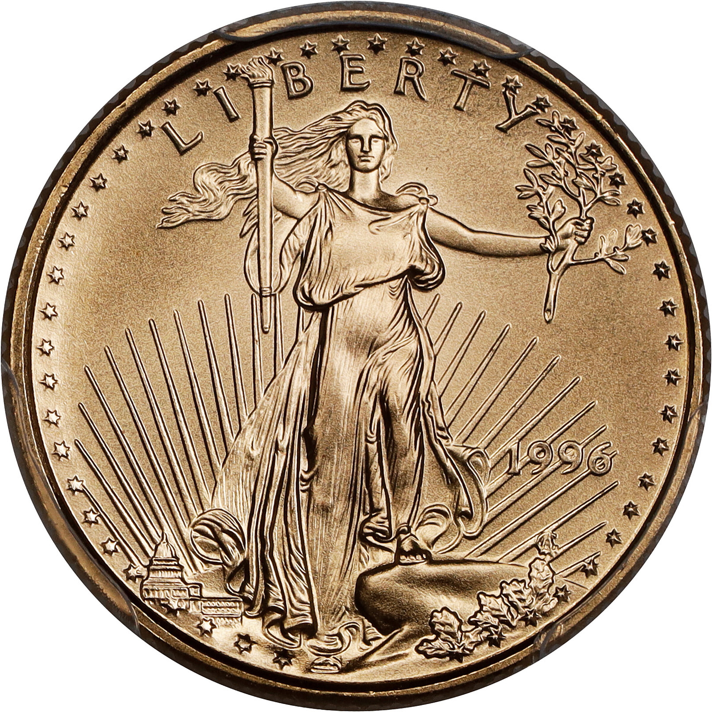 1996 Tenth-Ounce Gold Eagle. MS-70 (PCGS).
