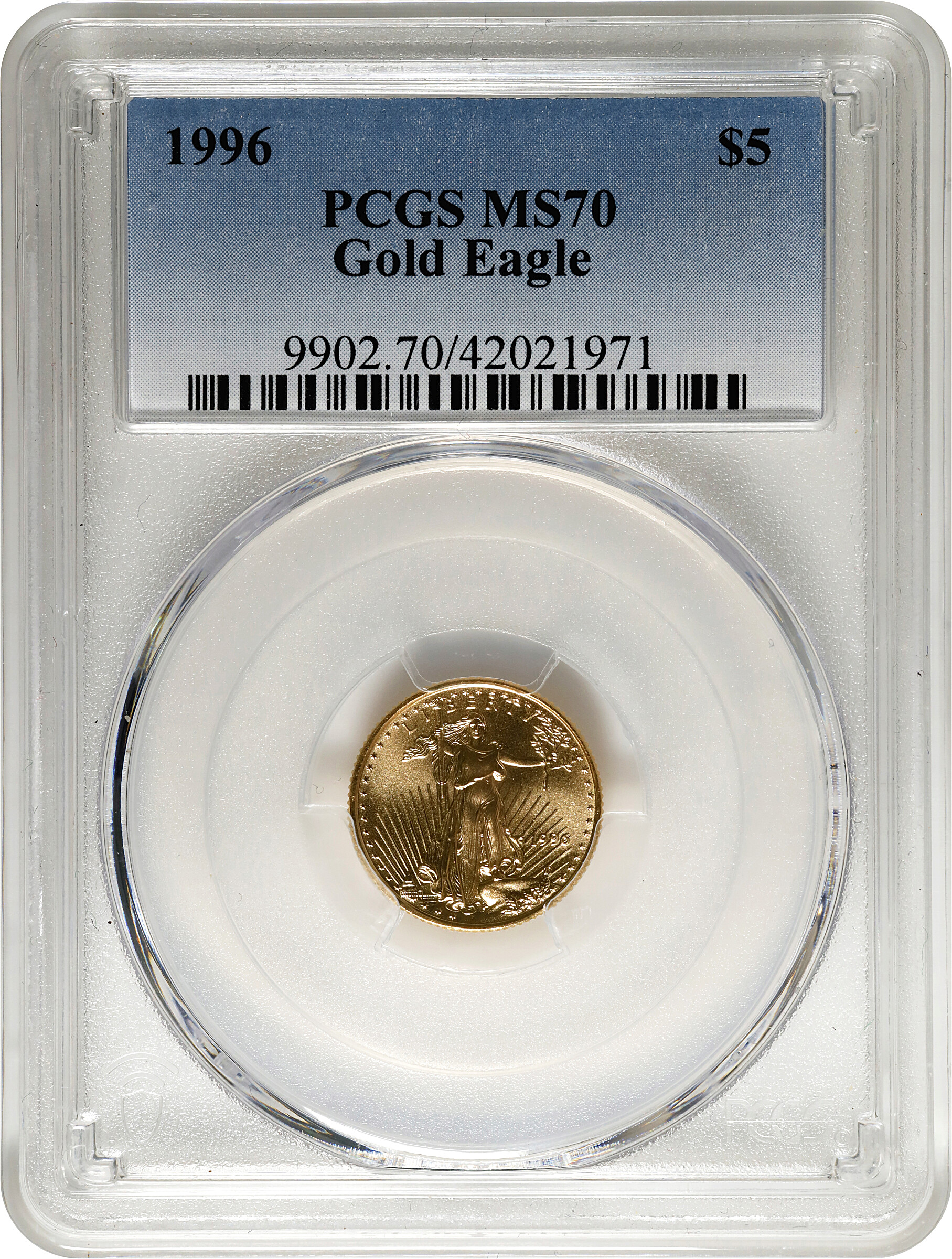 1996 $5  Gold Eagle MS70 thumbnail 10