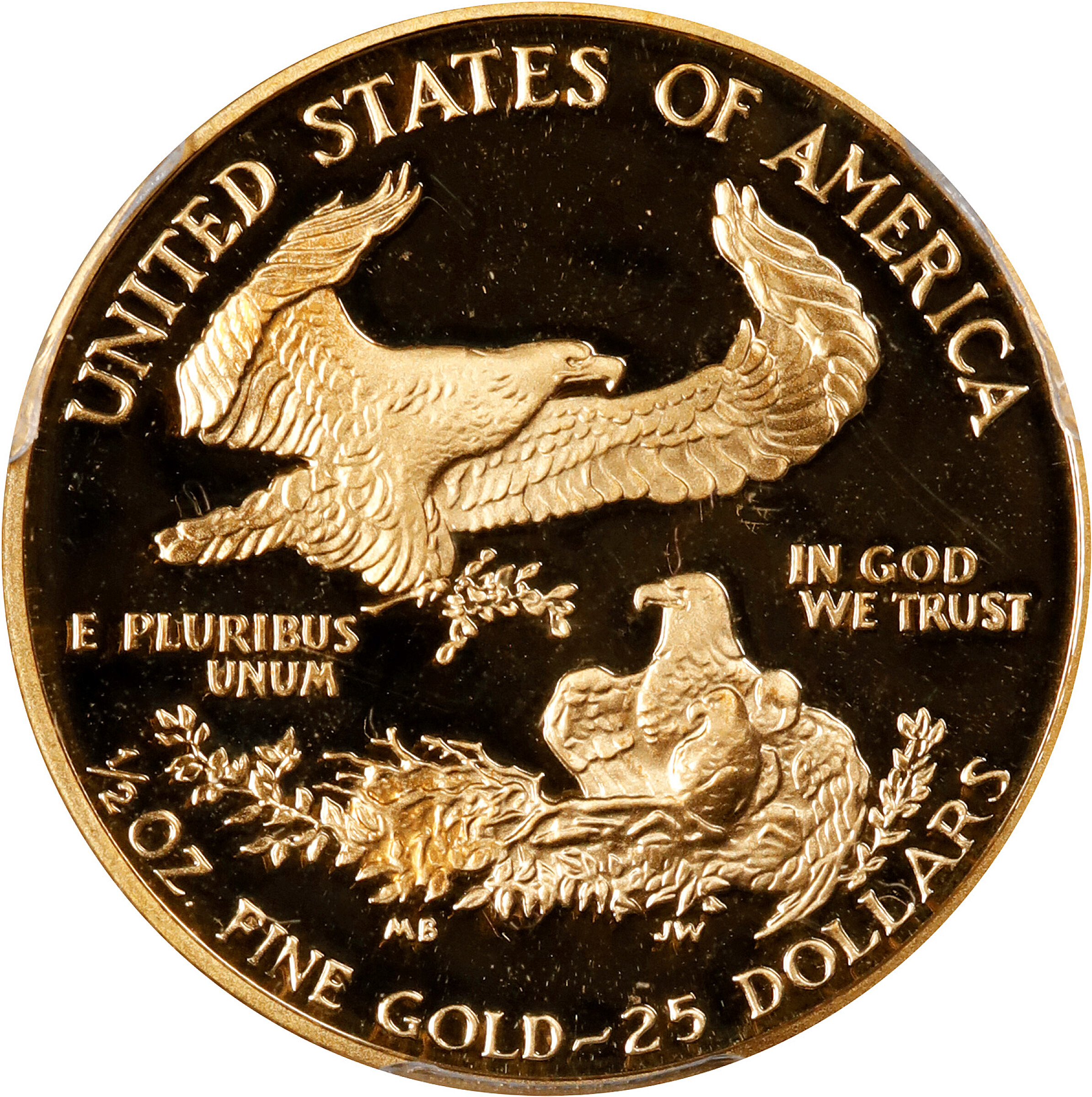 1987-P $25  Gold Eagle PR DCAM PR67 DCAM CAC thumbnail 16