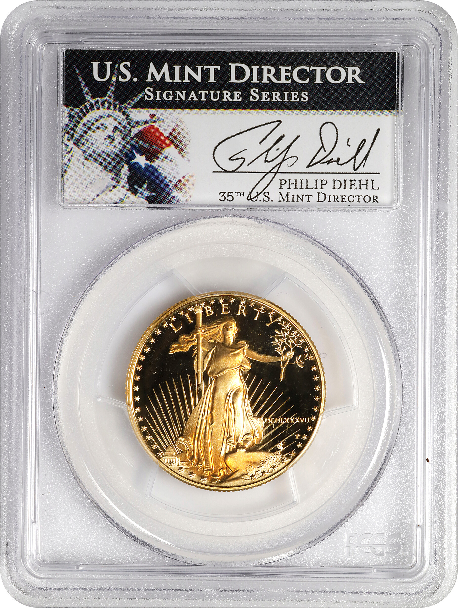 1987-P $25  Gold Eagle PR DCAM PR67 DCAM CAC thumbnail 17