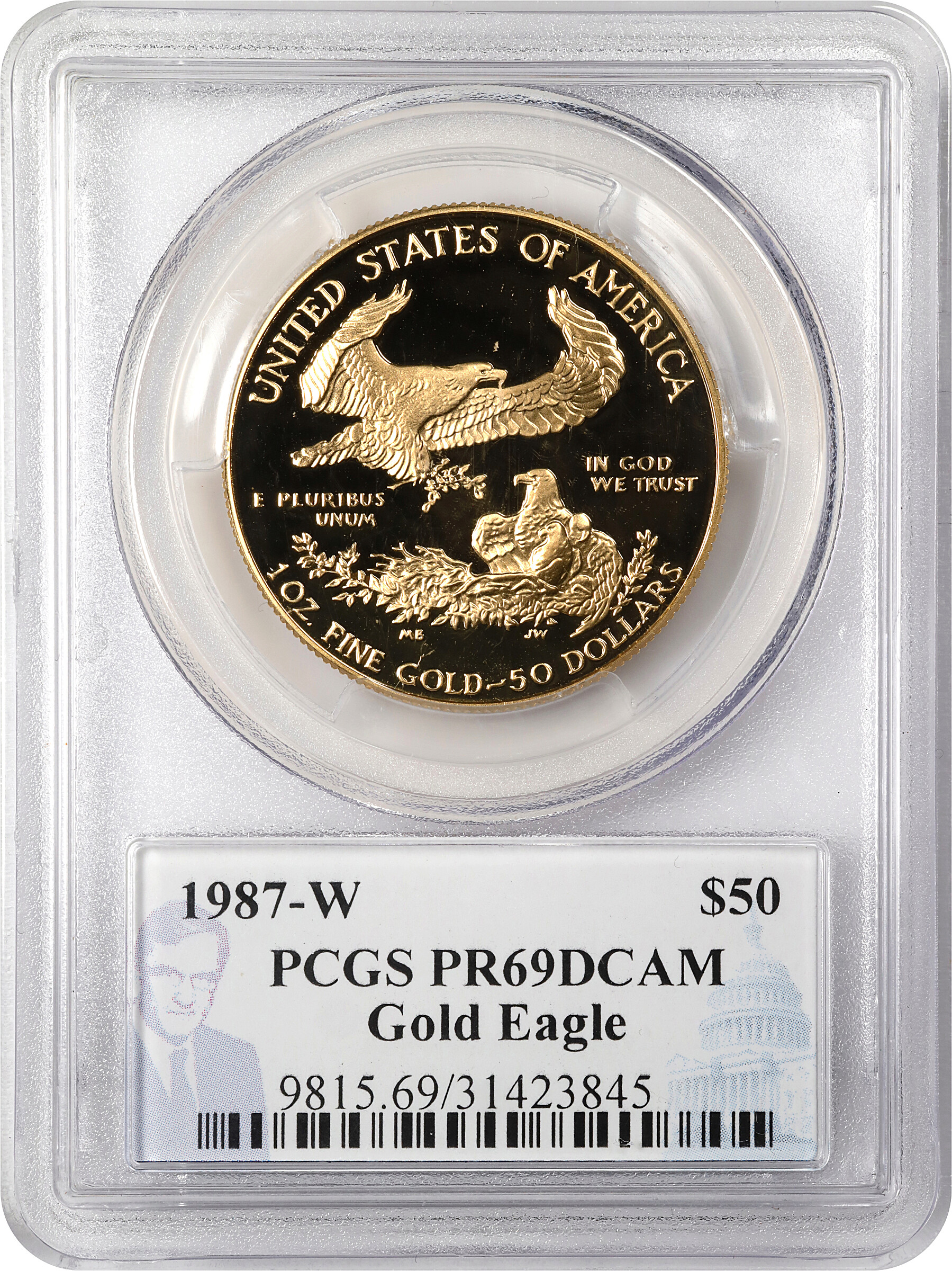 1987-W G$50  Gold Eagle PR DCAM PR65 DCAM thumbnail 13