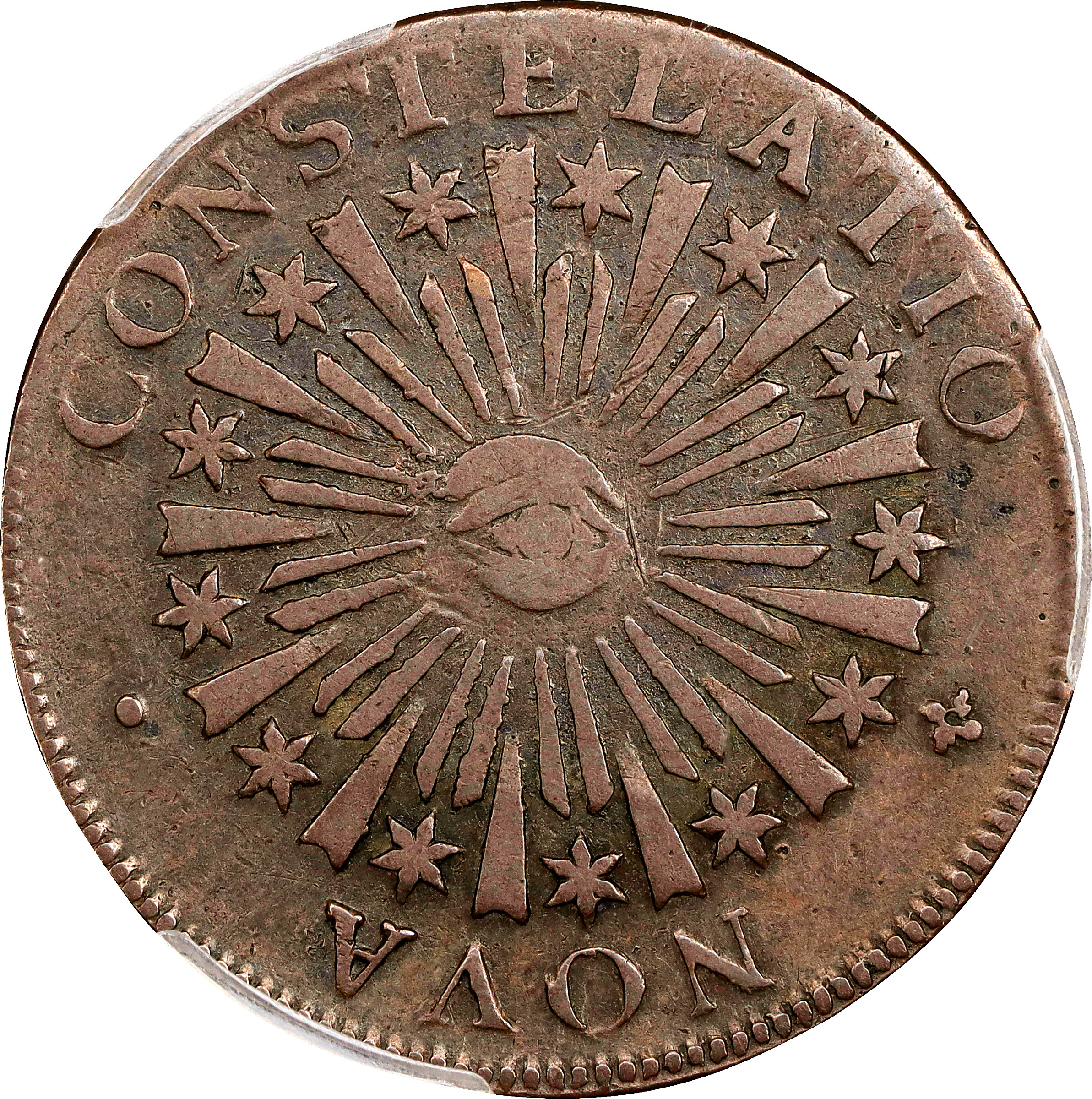 1785 Copper CONSTELATIO, Blunt Rays MS BN VF20 BN thumbnail 10