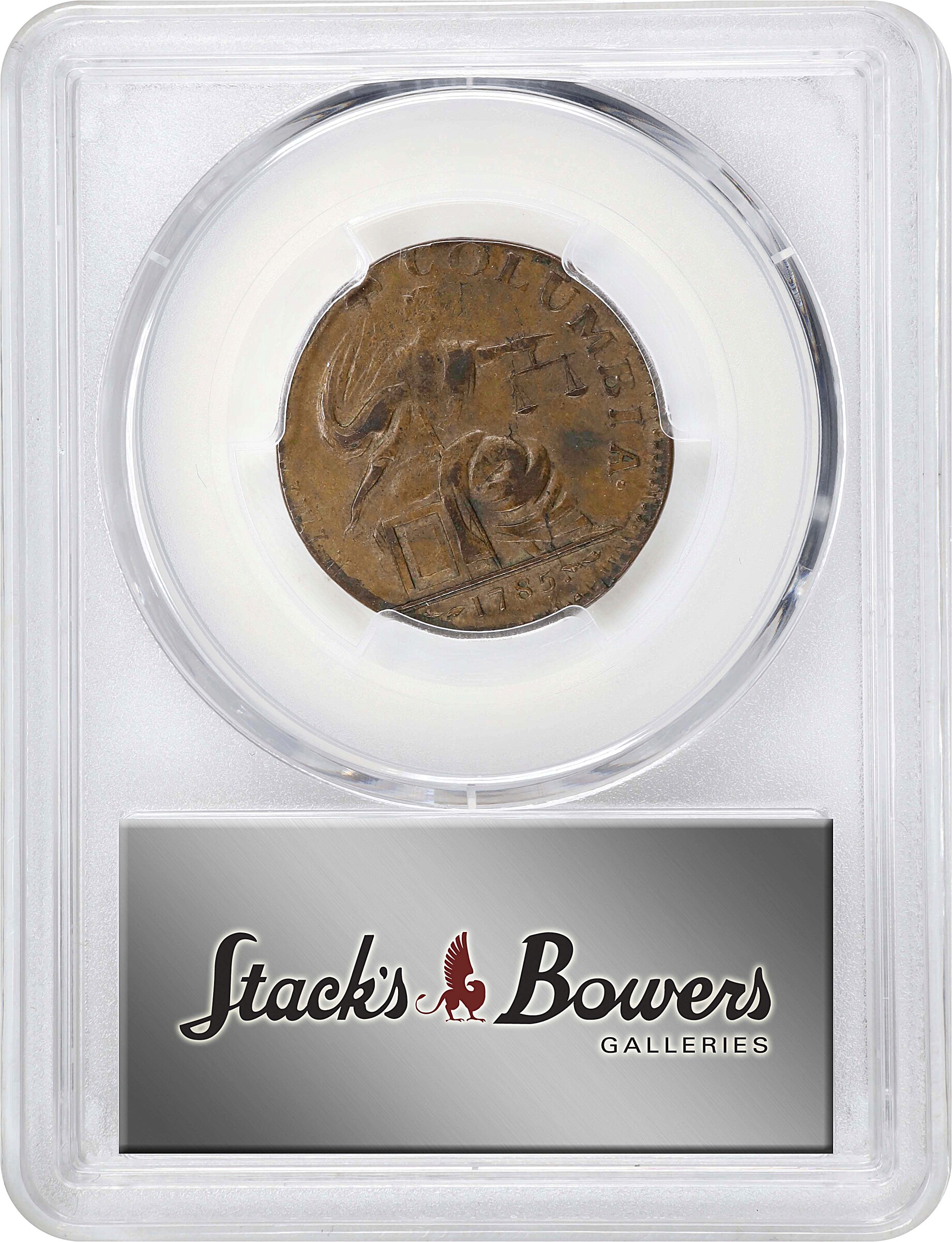 1785 Copper GEORGE III Obverse MS BN AU50 BN thumbnail 4