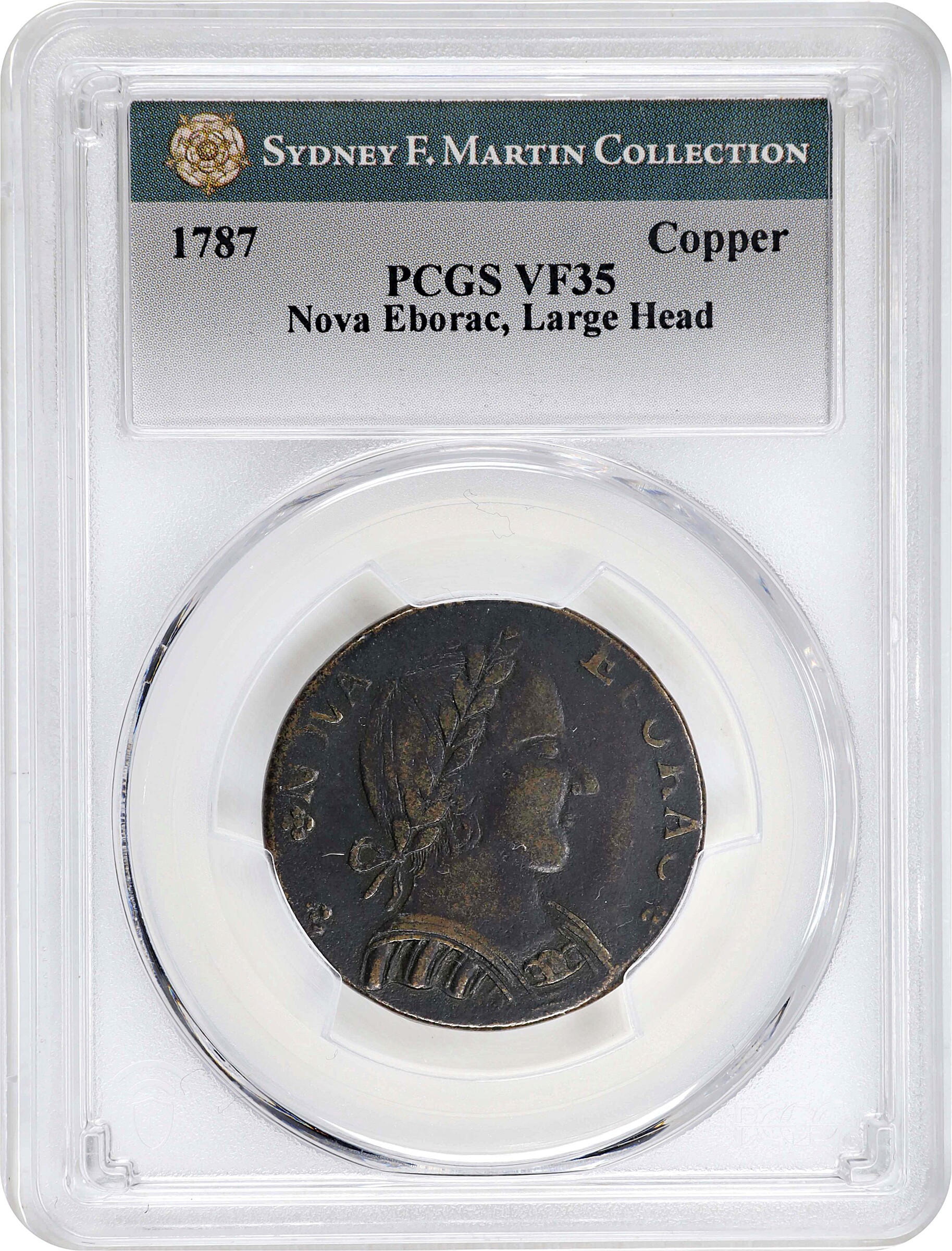 1787 Copper Nova Eborac, Large Head MS BN MS60 BN thumbnail 23