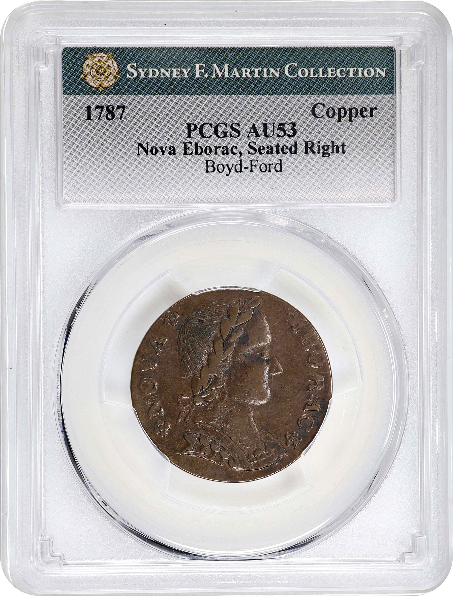 1787 Copper Nova Eborac, Seated Right MS BN MS60 BN thumbnail 19