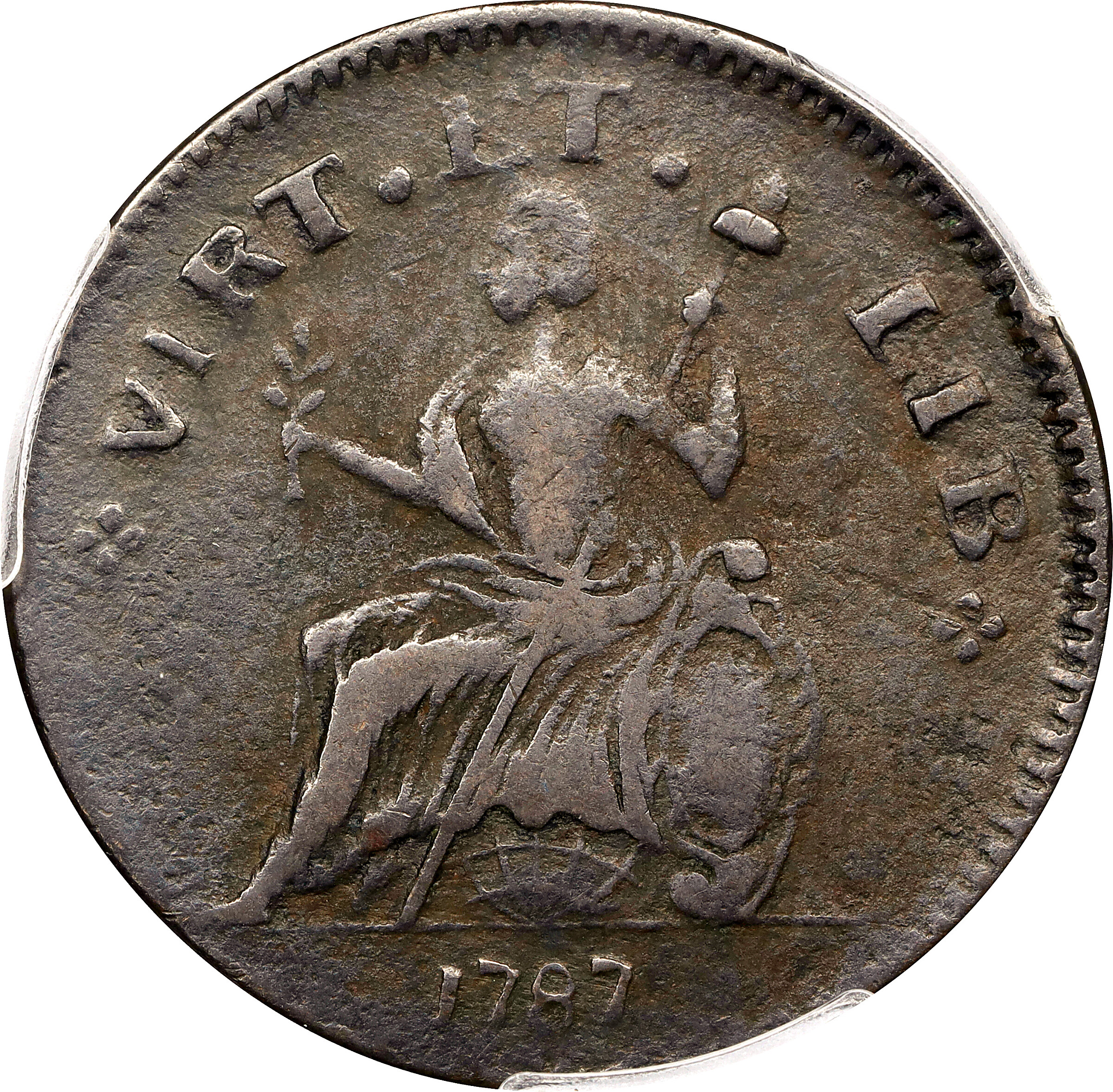 1787 Copper Nova Eborac, Small Head MS BN G4 BN thumbnail 21