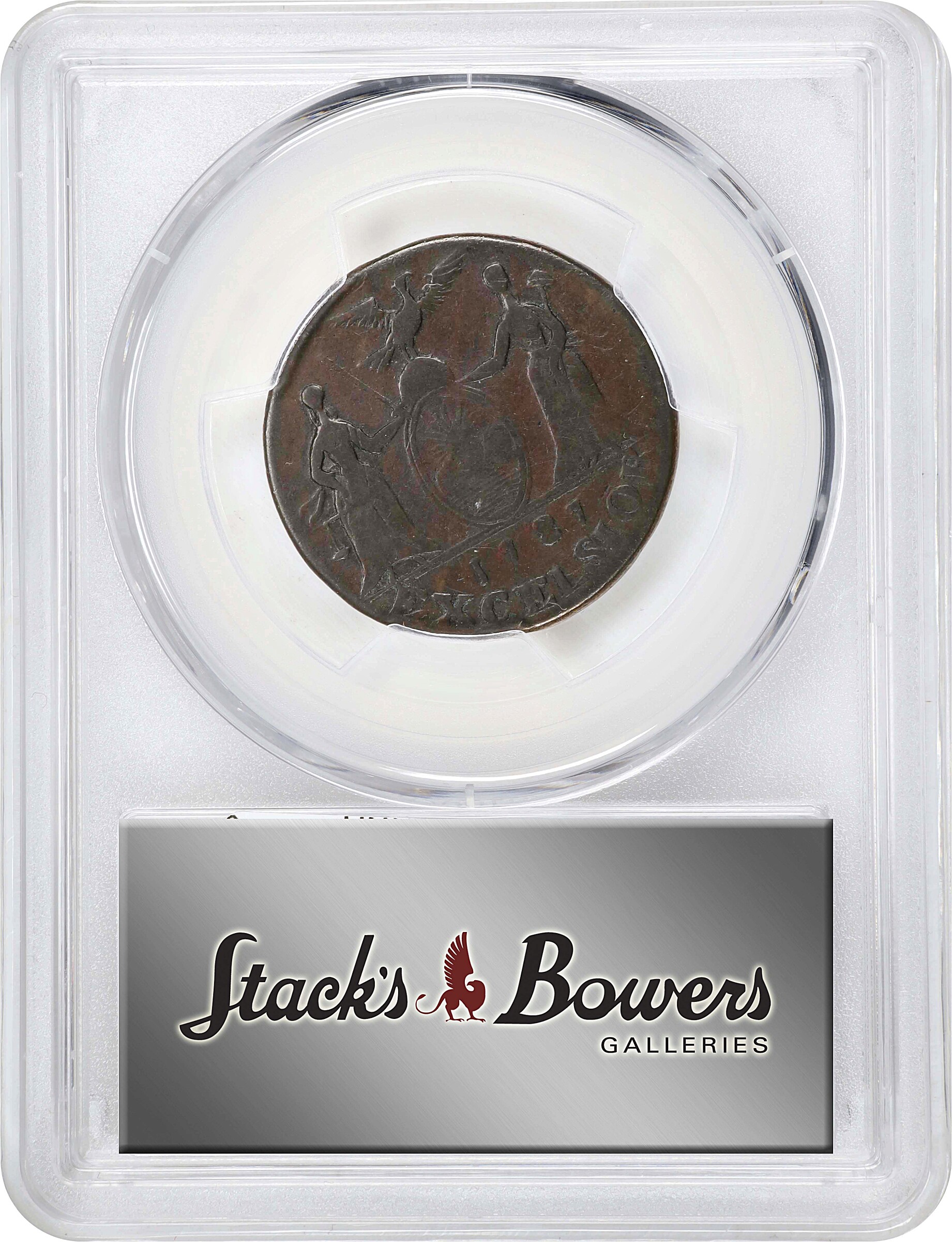 1787 Copper New York, Excelsior, George Clinton MS BN F15 BN thumbnail 4