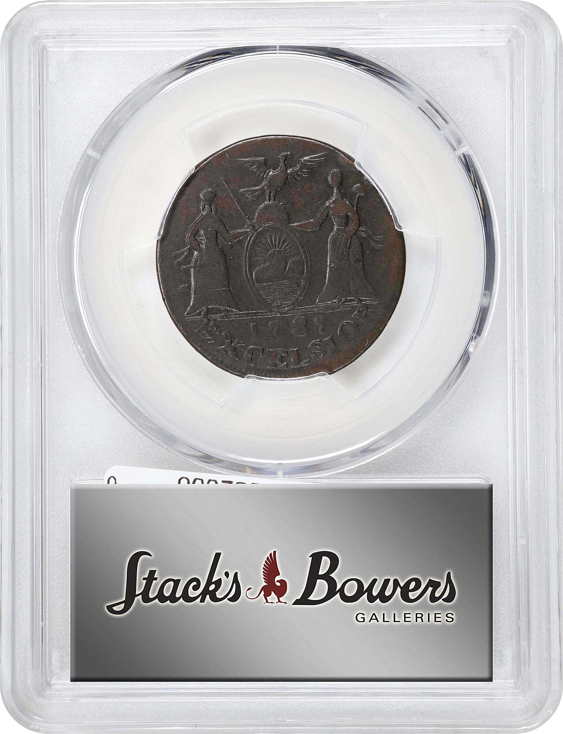 1787 Copper New York, Excelsior, Indian and NY Arms MS BN F15 BN thumbnail 26