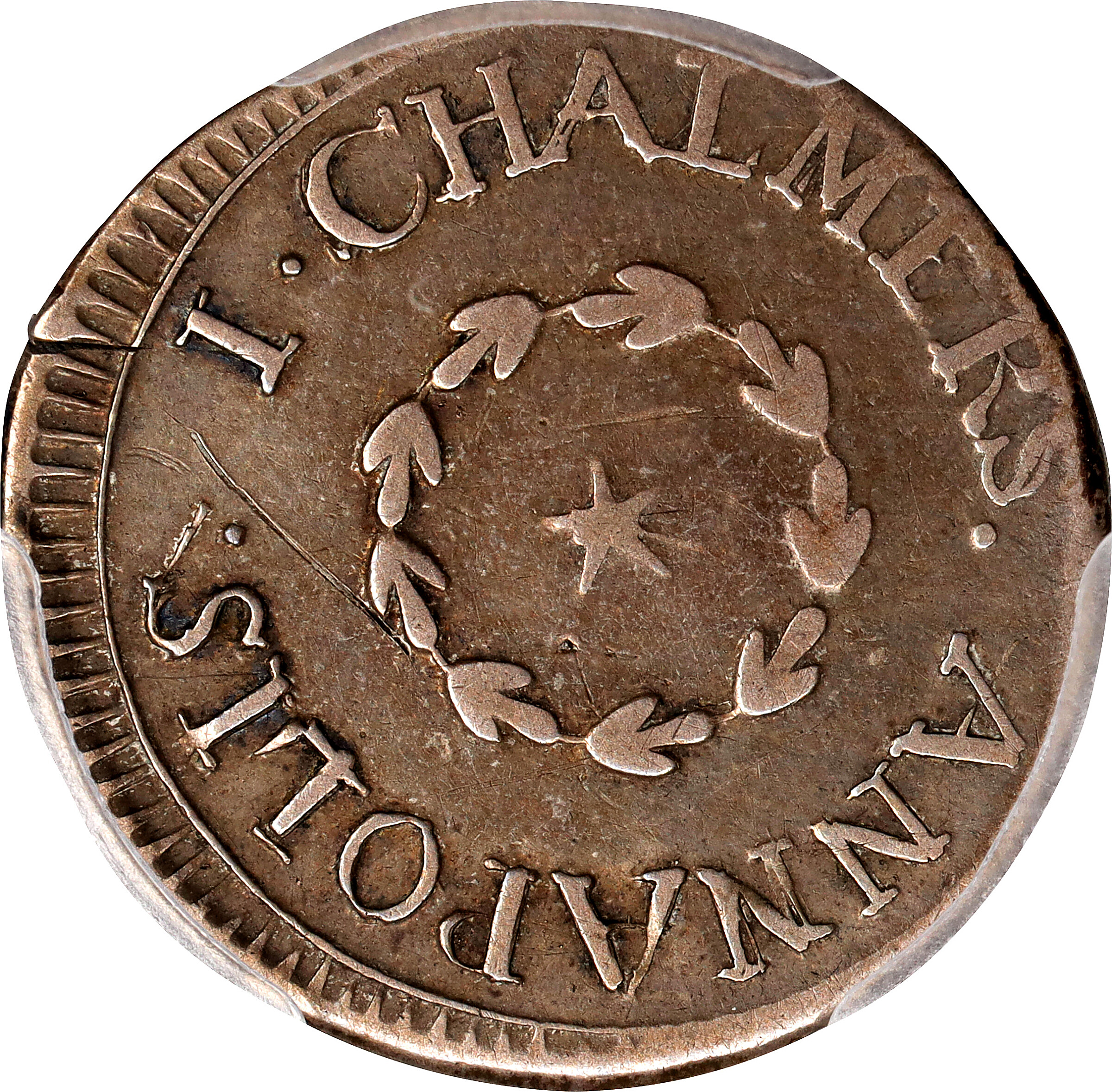 1783 6p Chalmers, Large Date VF35 thumbnail 2
