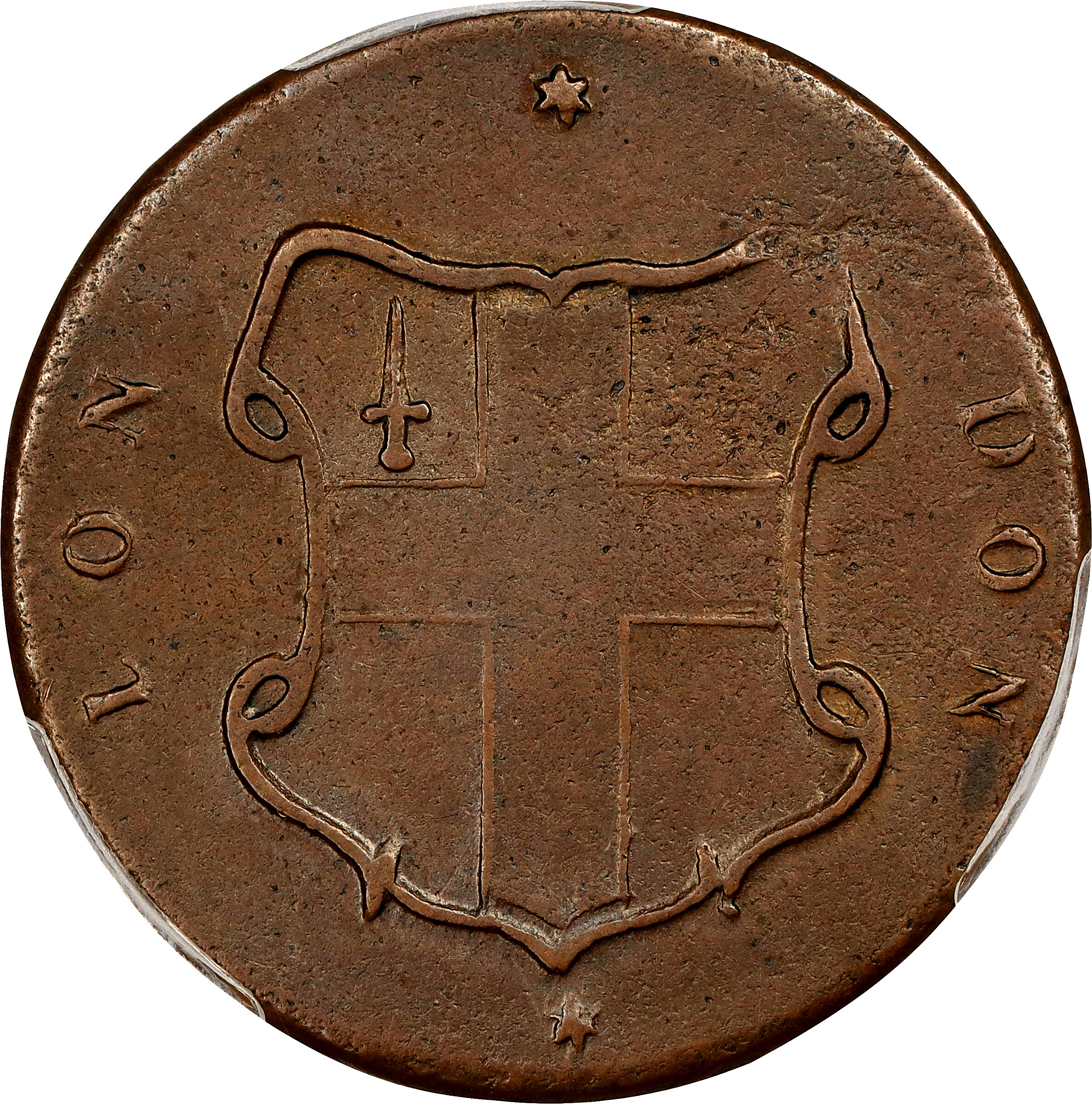 (1694) 1/2 P Elephant, LON DON  MS BN VF35 BN thumbnail 3
