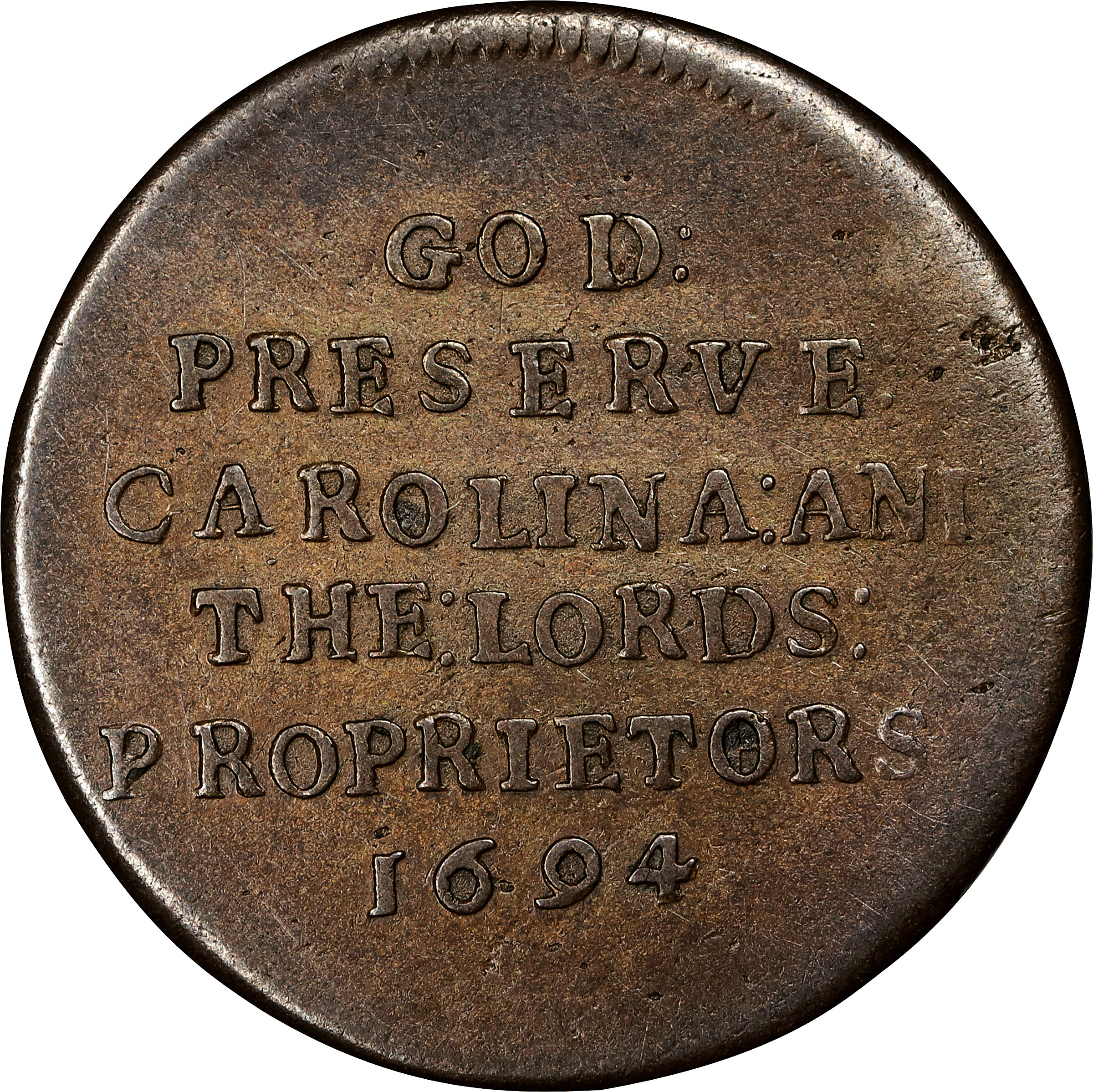 1694 1/2 P Elephant, Carolina, PROPRIETORS, O/E MS BN AU58 BN thumbnail 24