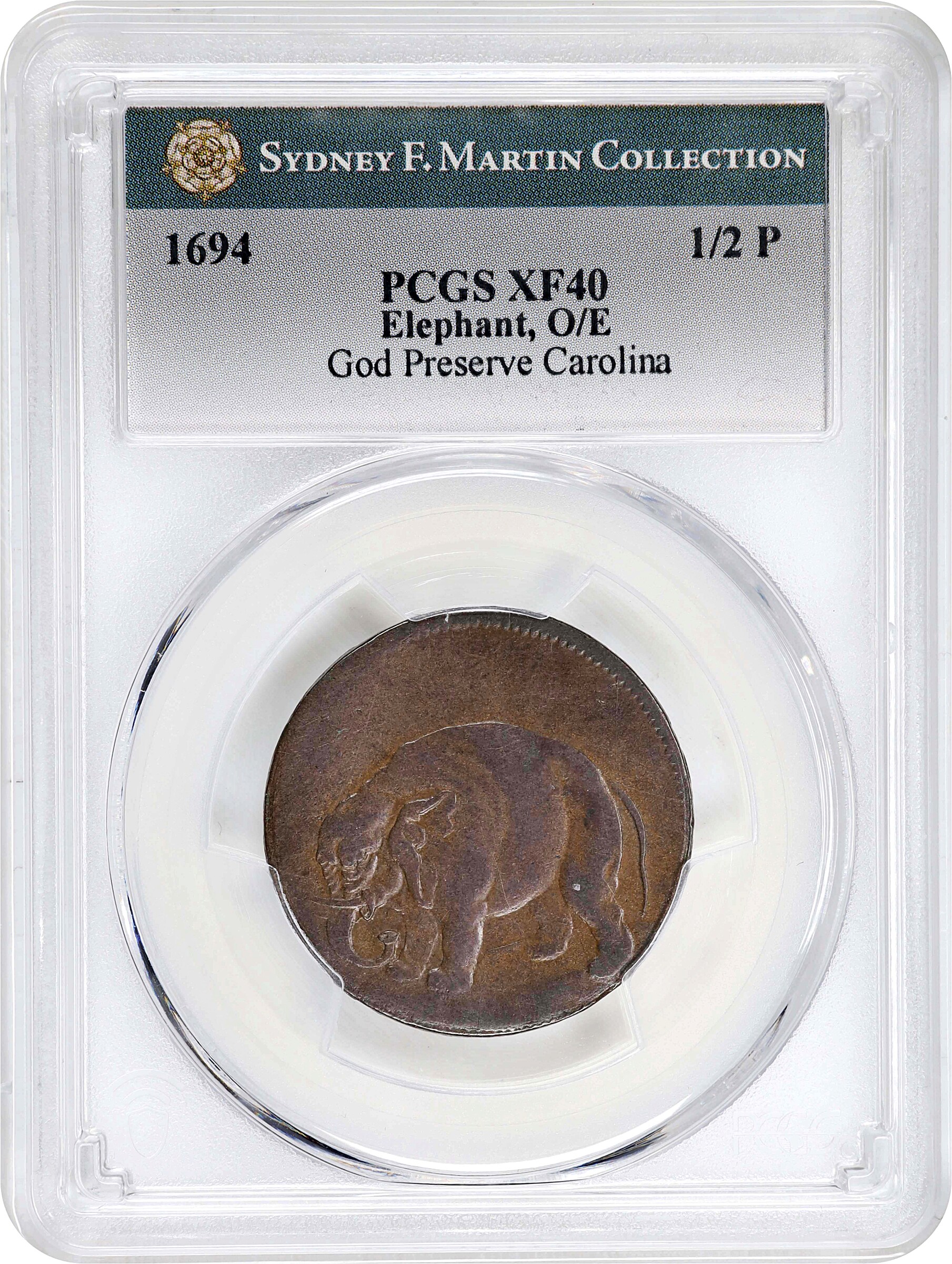 1694 1/2 P Elephant, Carolina, PROPRIETORS, O/E MS BN AU58 BN thumbnail 25
