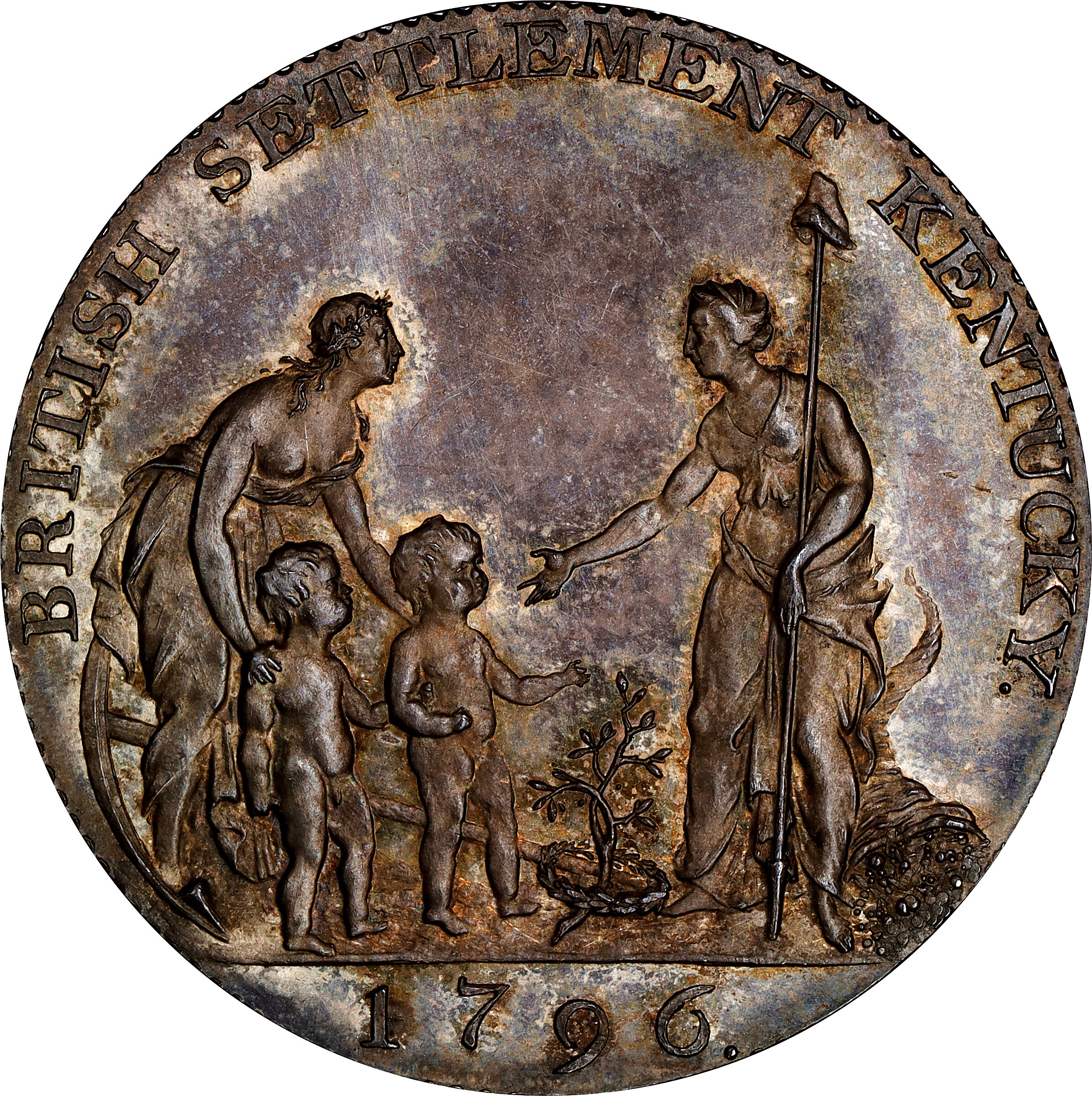 1796 Myddelton Token. Silver. W-8905, Breen-1073. Proof-65 (PCGS).