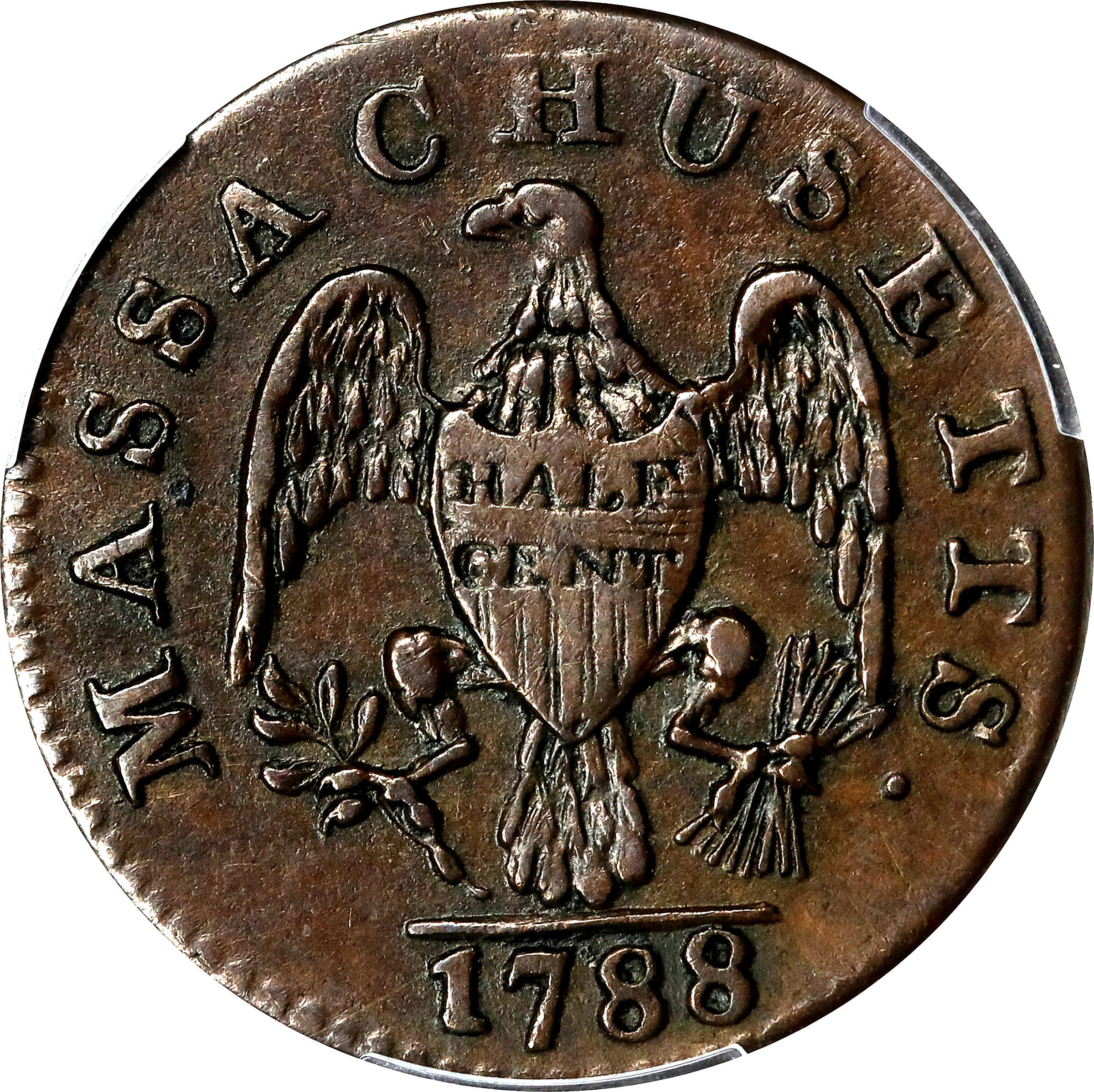 1788 1/2c Massachusetts MS BN AU55 BN thumbnail 16