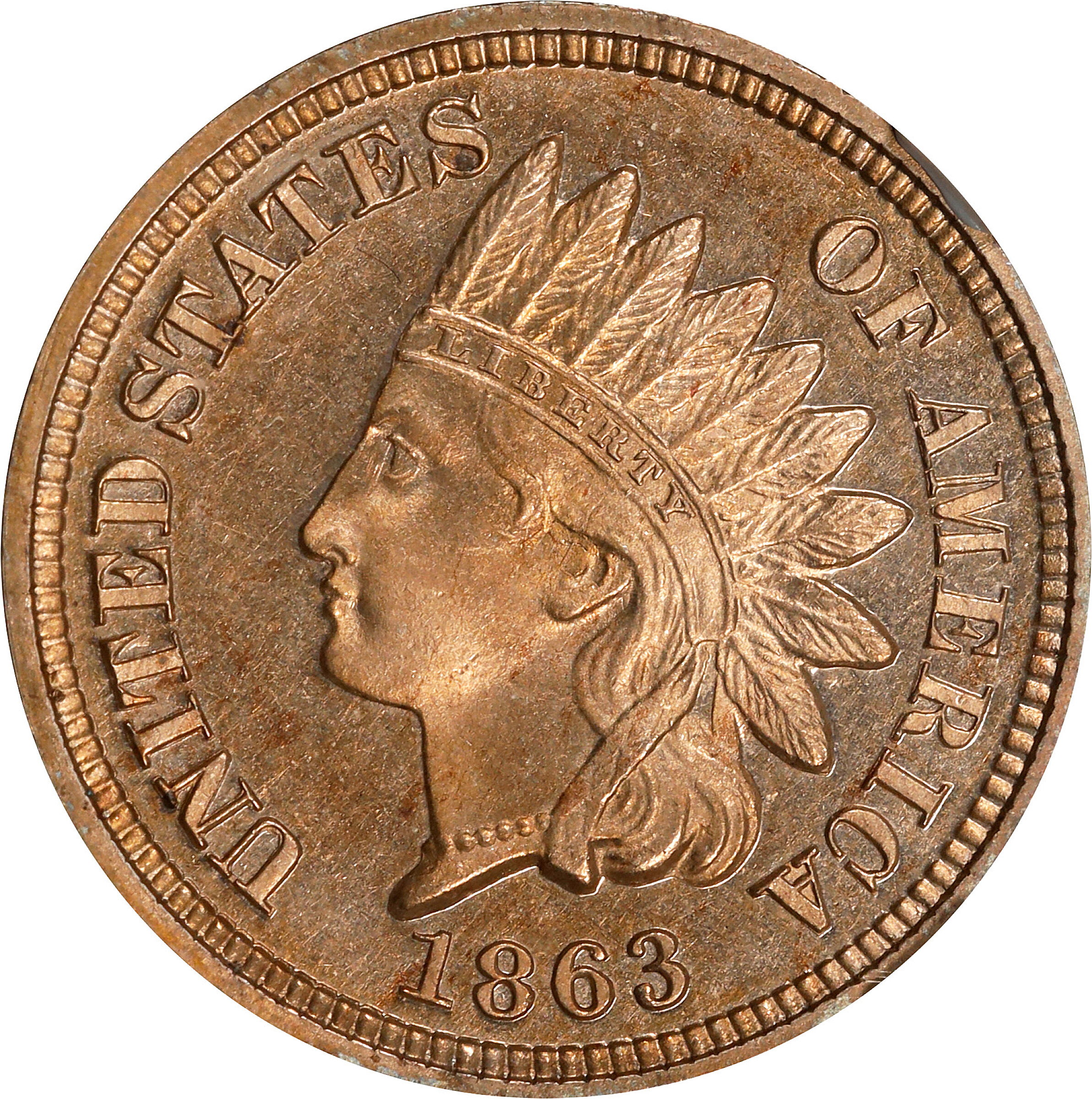 1863 Indian Cent. Proof-65+ Cameo (NGC).