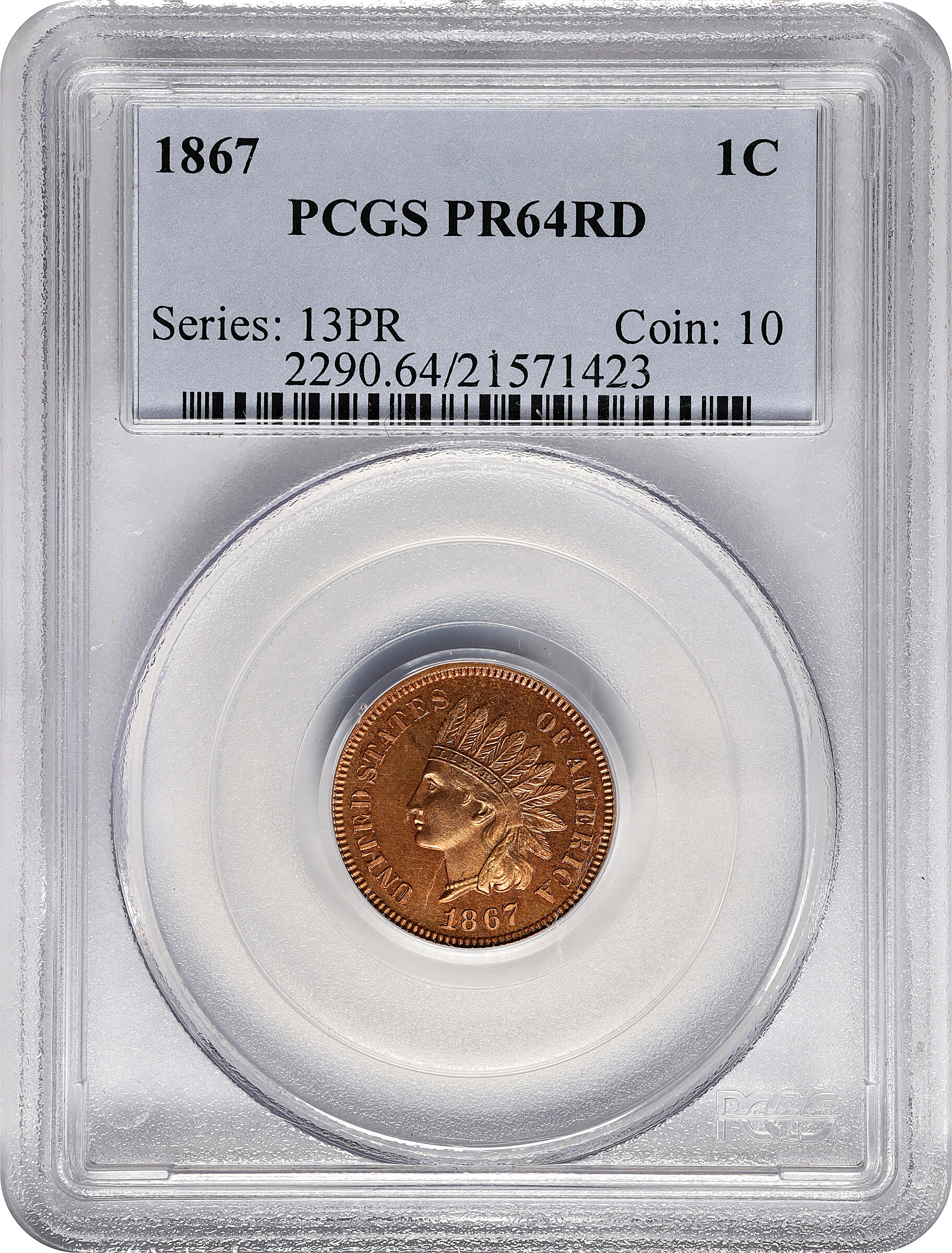1867 1c PR RD PR64 RD thumbnail 3