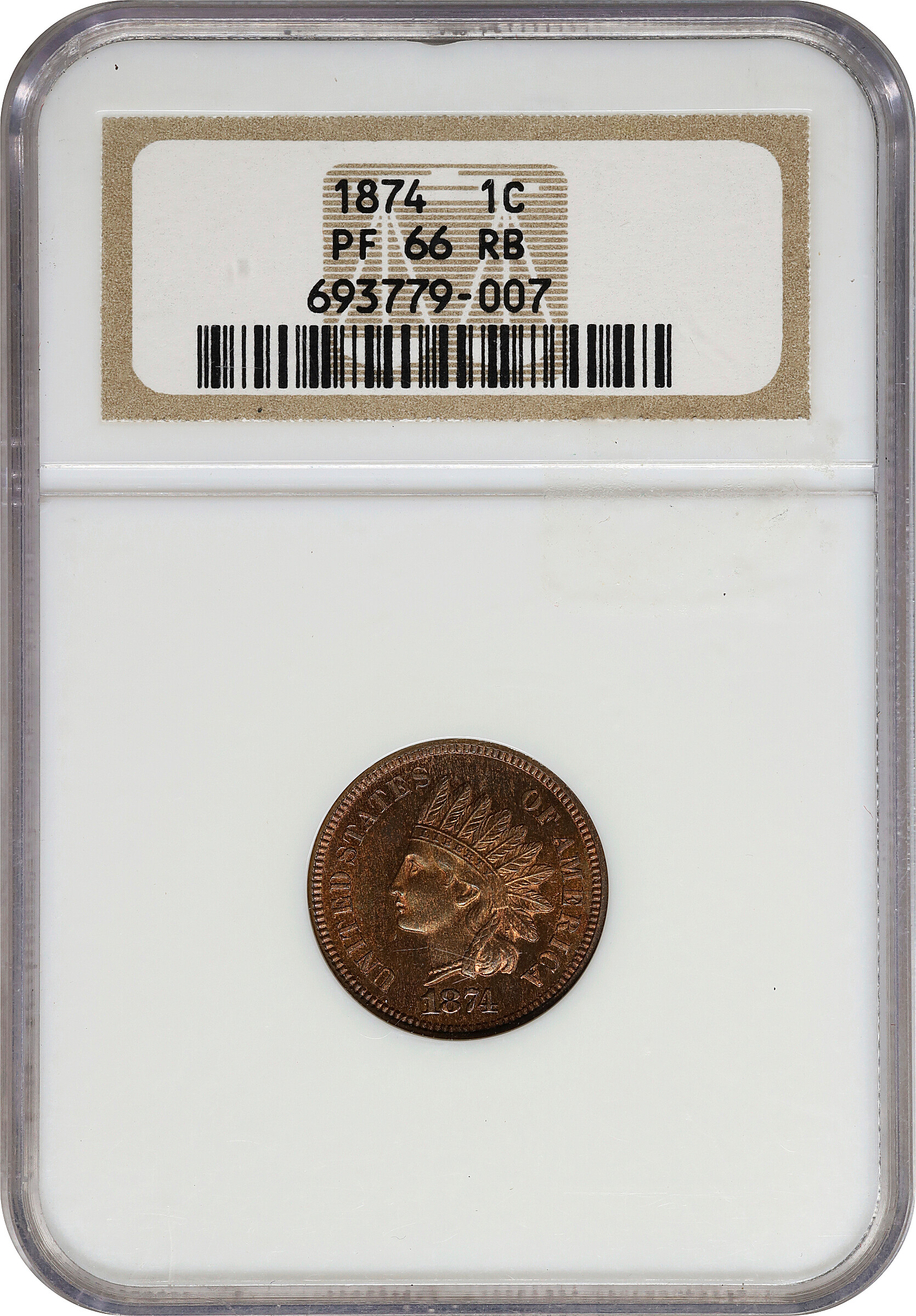 1874 1c PR RB PR66 RB thumbnail 5