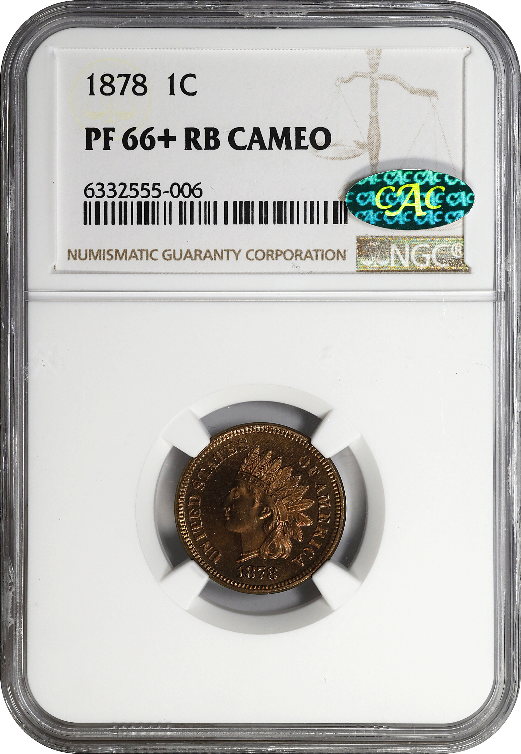 1878 1c PR RD CAM PR66 RD CAM thumbnail 18