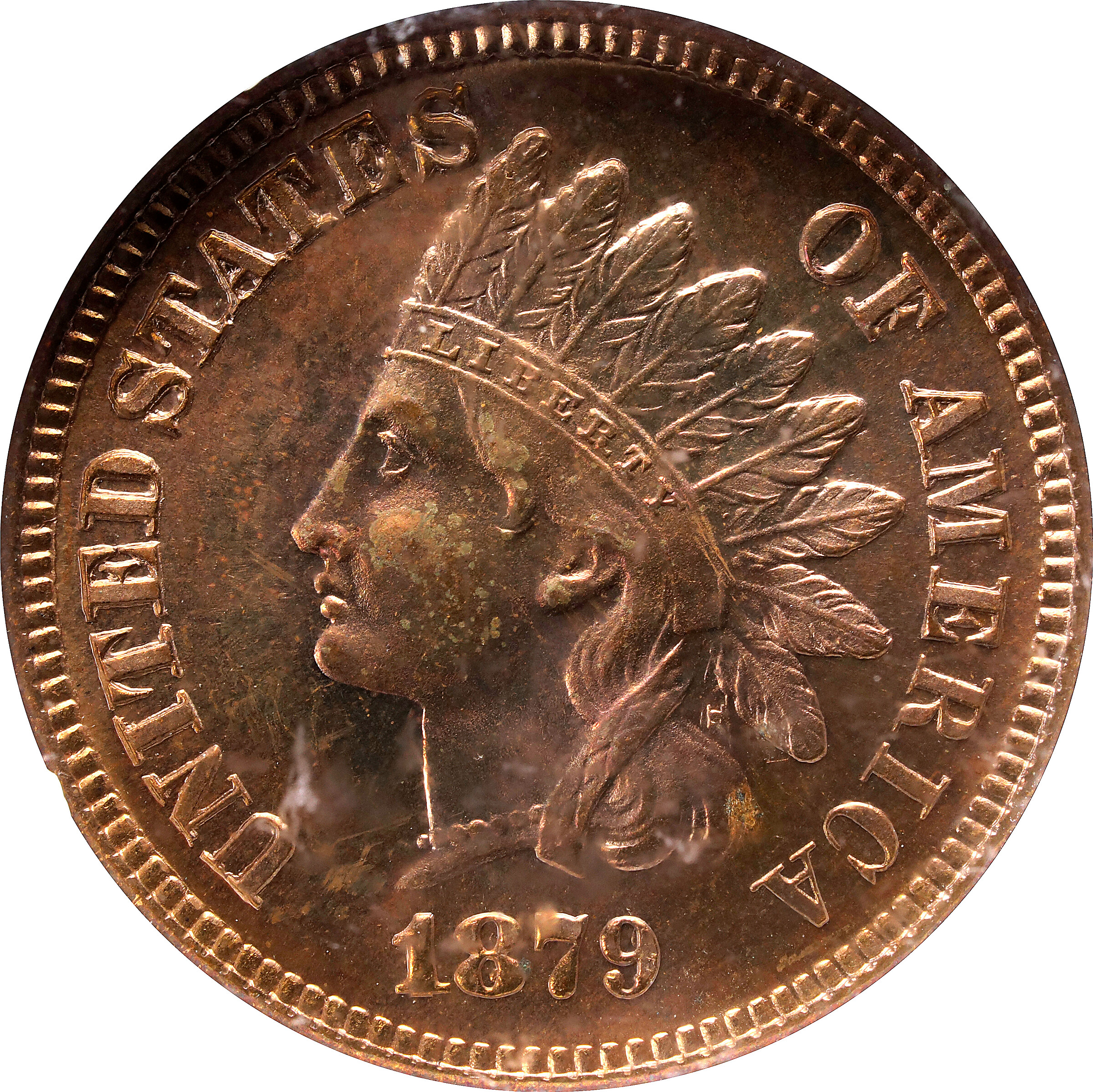 1879 Indian Cent. Proof-66 RD (NGC). Eagle Eye Photo Seal.