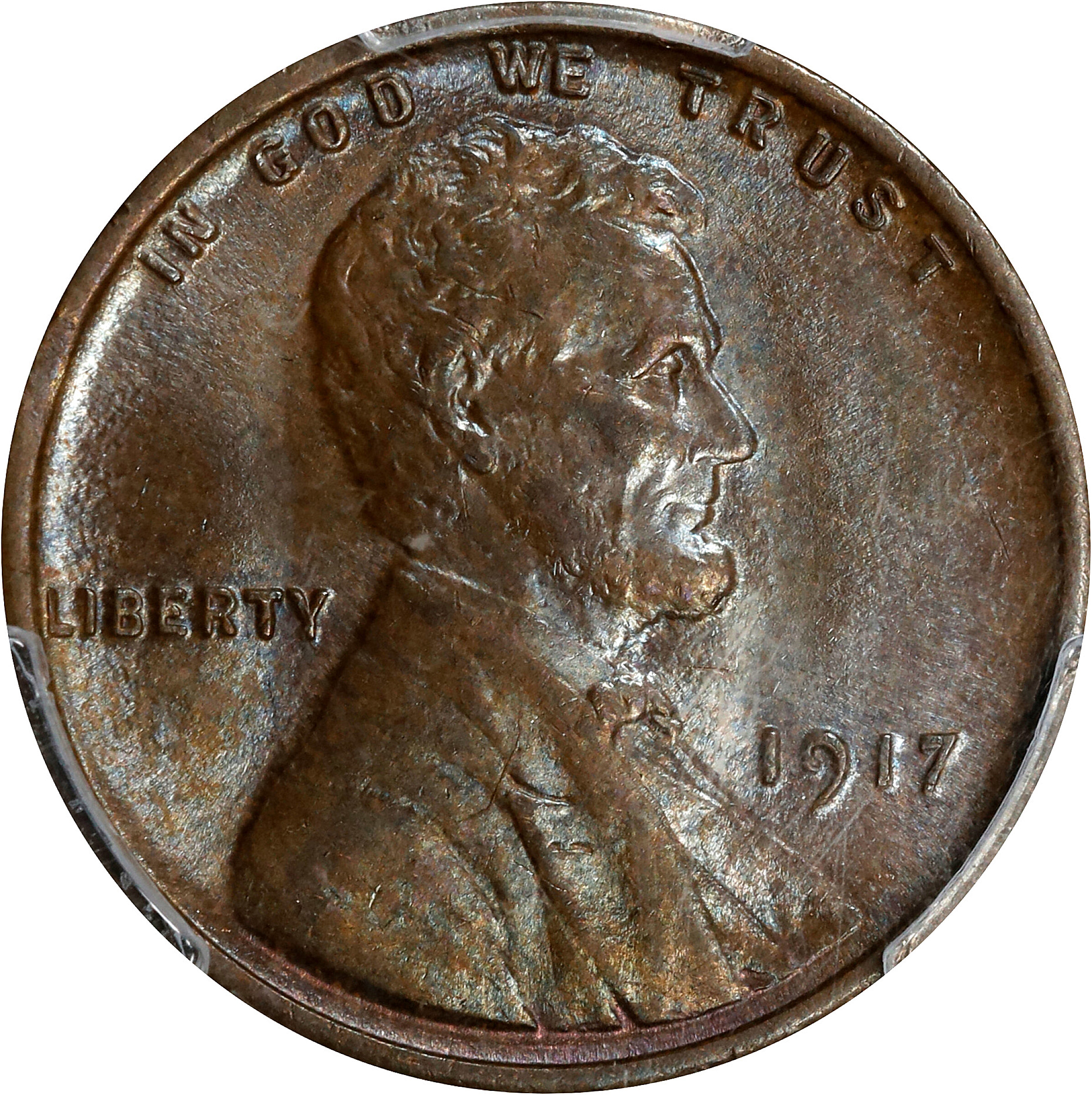1917 Lincoln Cent. FS-101. Doubled Die Obverse. MS-63 BN (PCGS). CAC.