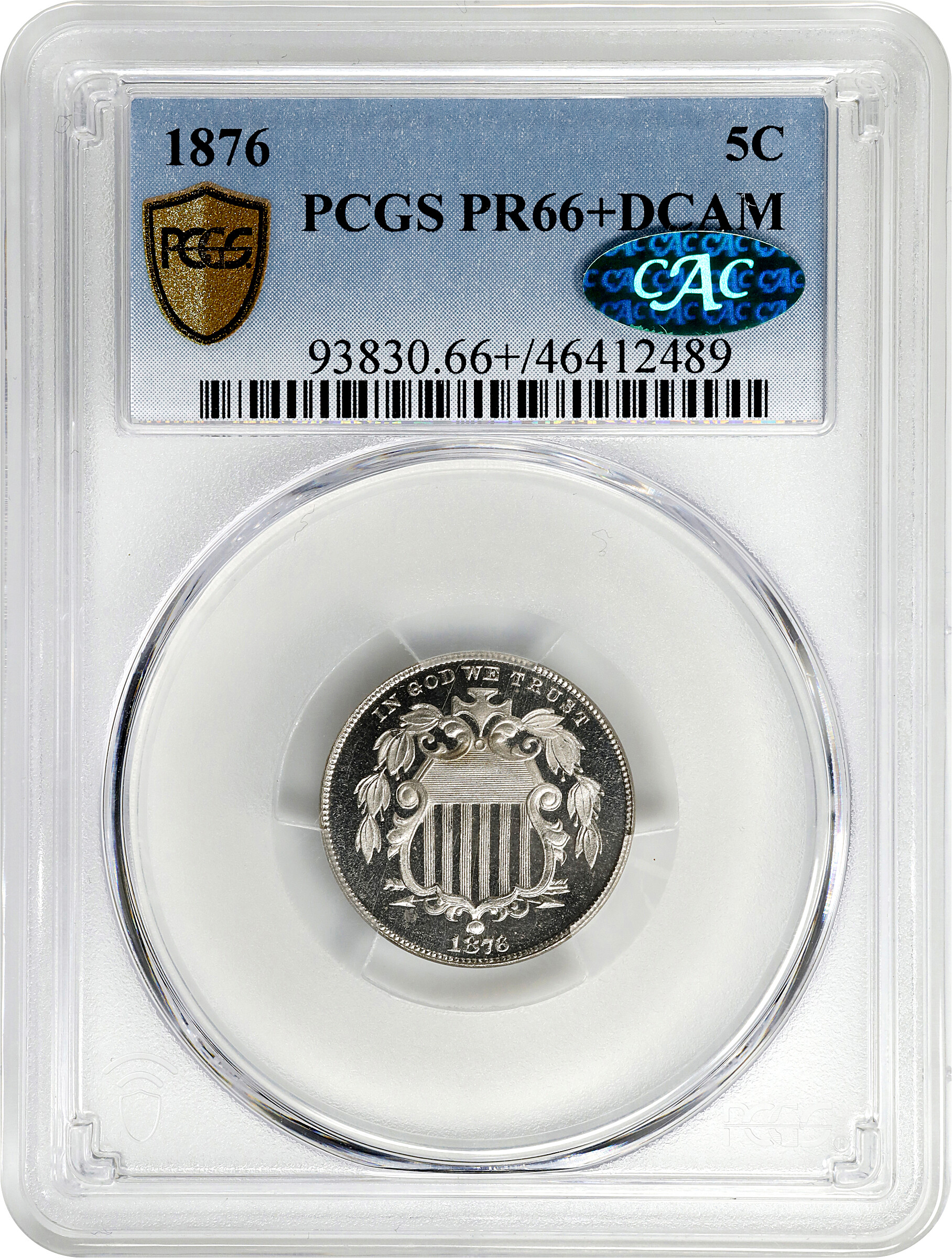 1876 5c PR DCAM PR63 DCAM thumbnail 21