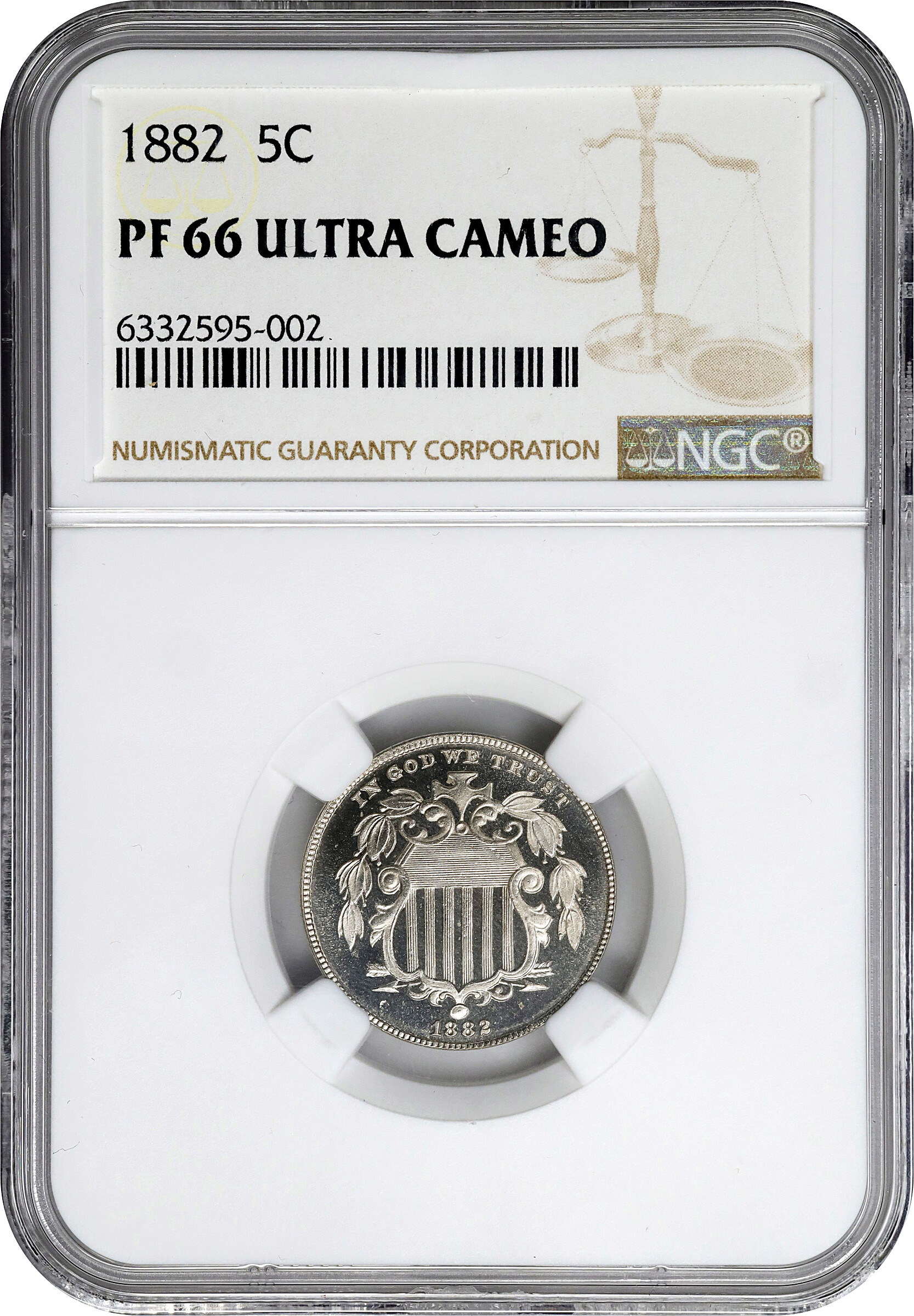 1882 5c PR DCAM PR63 DCAM thumbnail 11