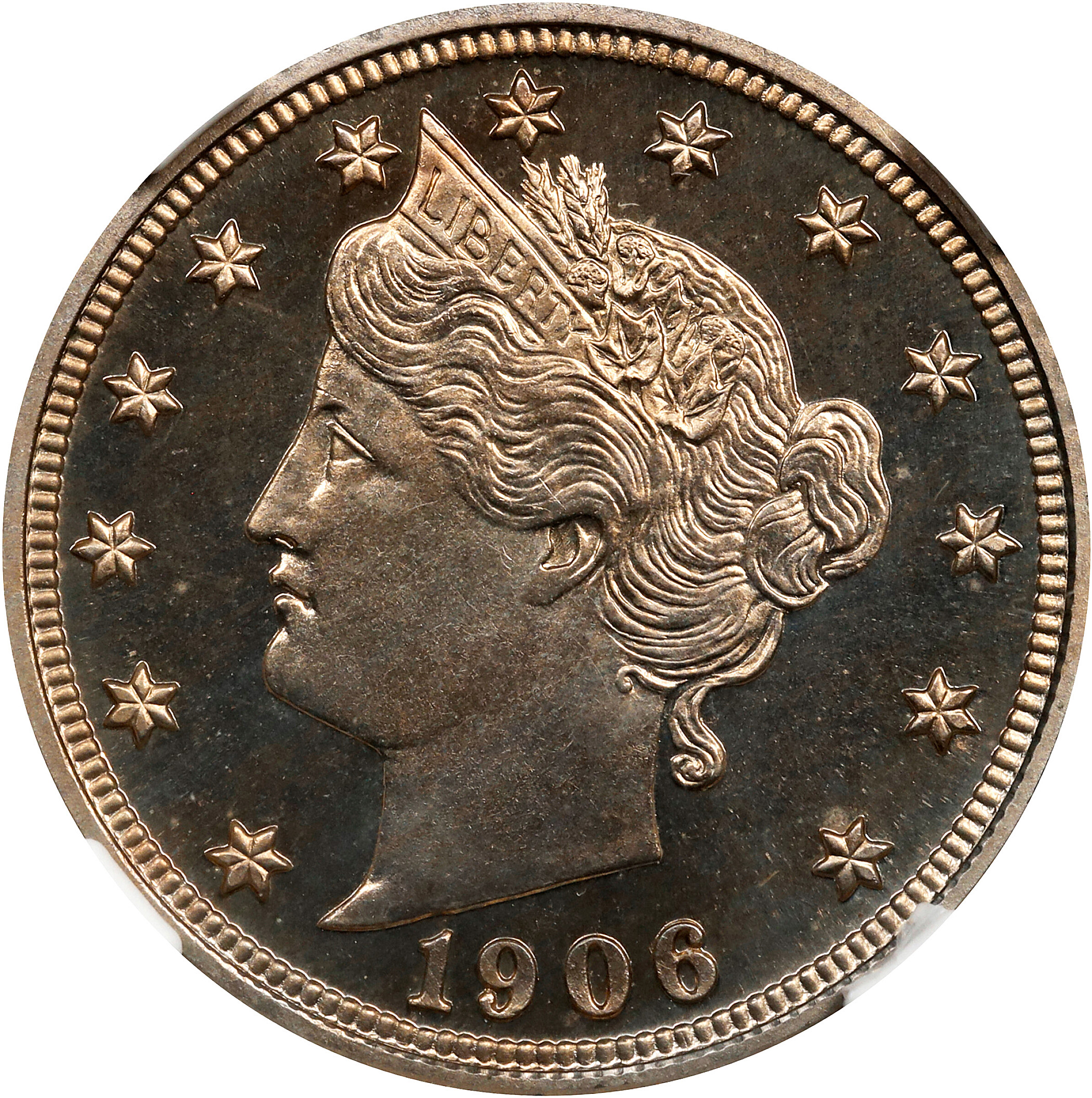 1906 Liberty Head Nickel. Proof-67 Cameo (NGC).