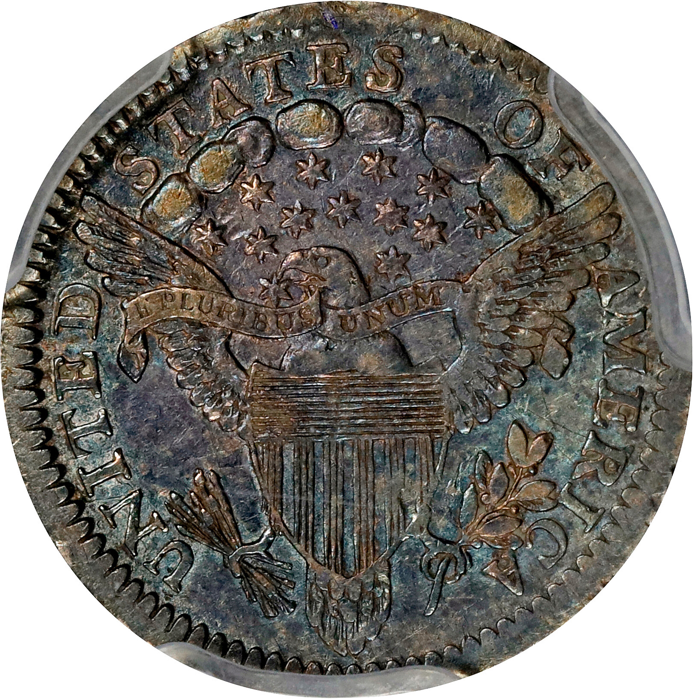 Draped Bust Half Dime H10c Heraldic Eagle, 1800-1805 [Type] XF45 thumbnail 2