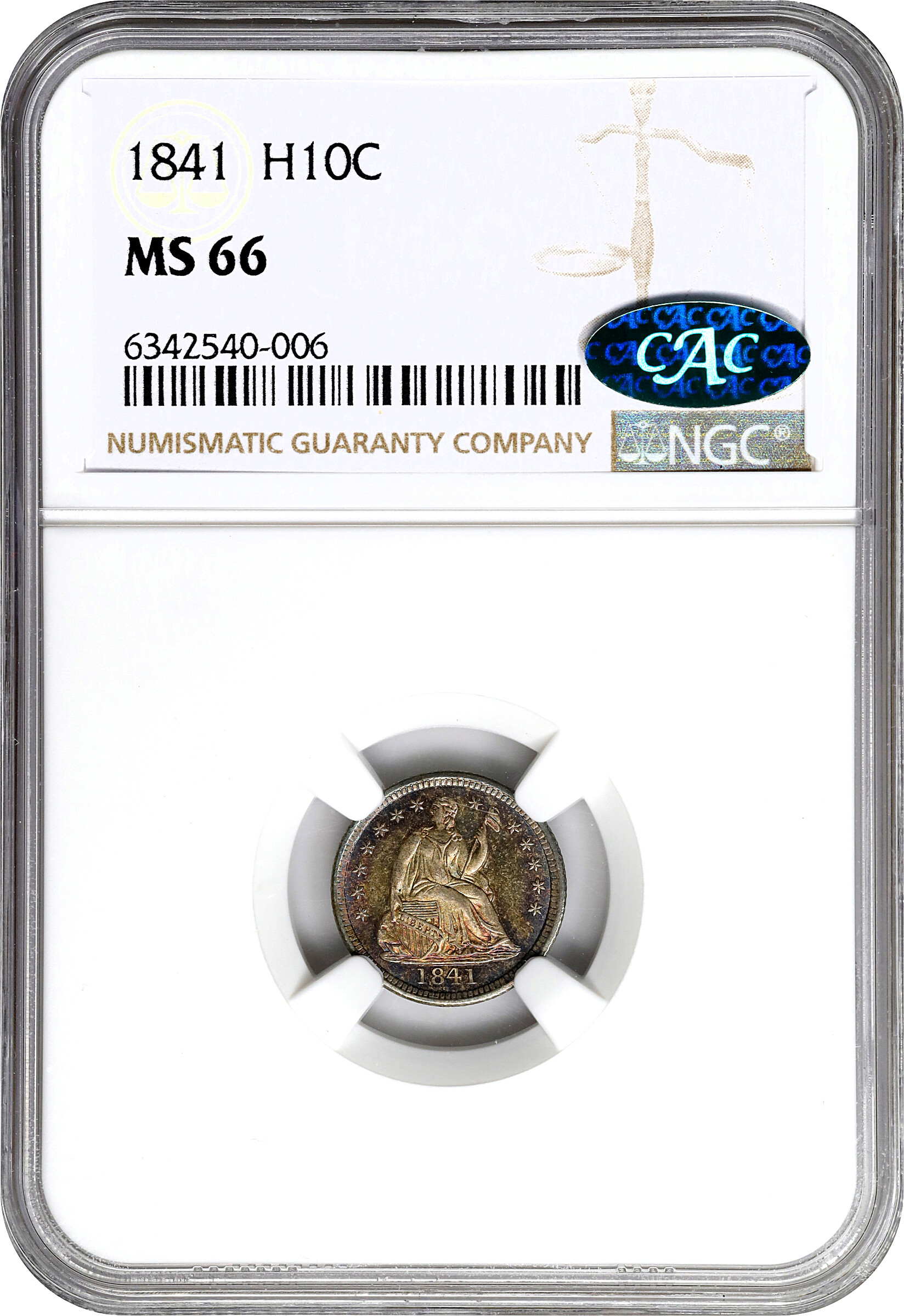 1841 H10c MS66 thumbnail 3