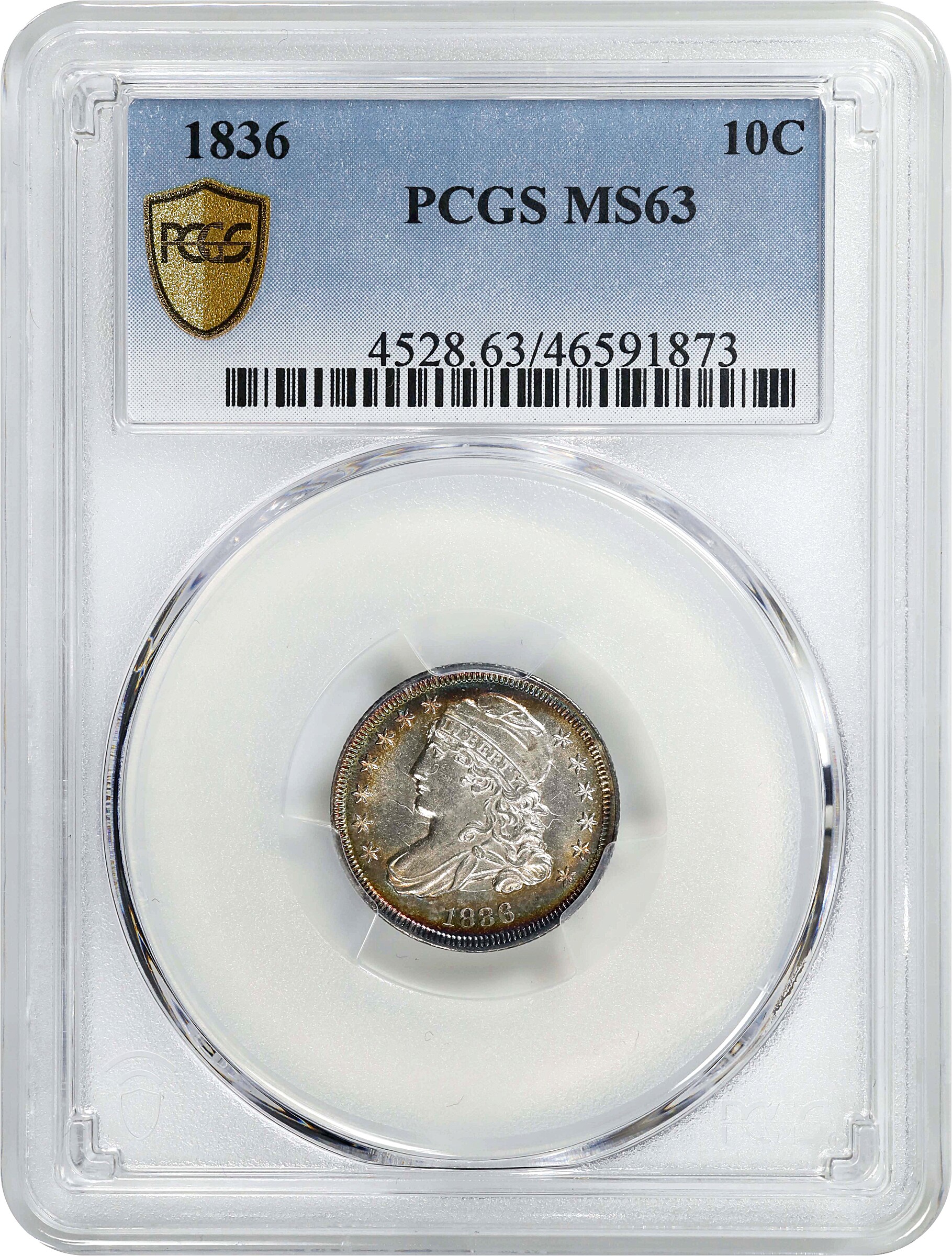 1836 10c MS63 thumbnail 3