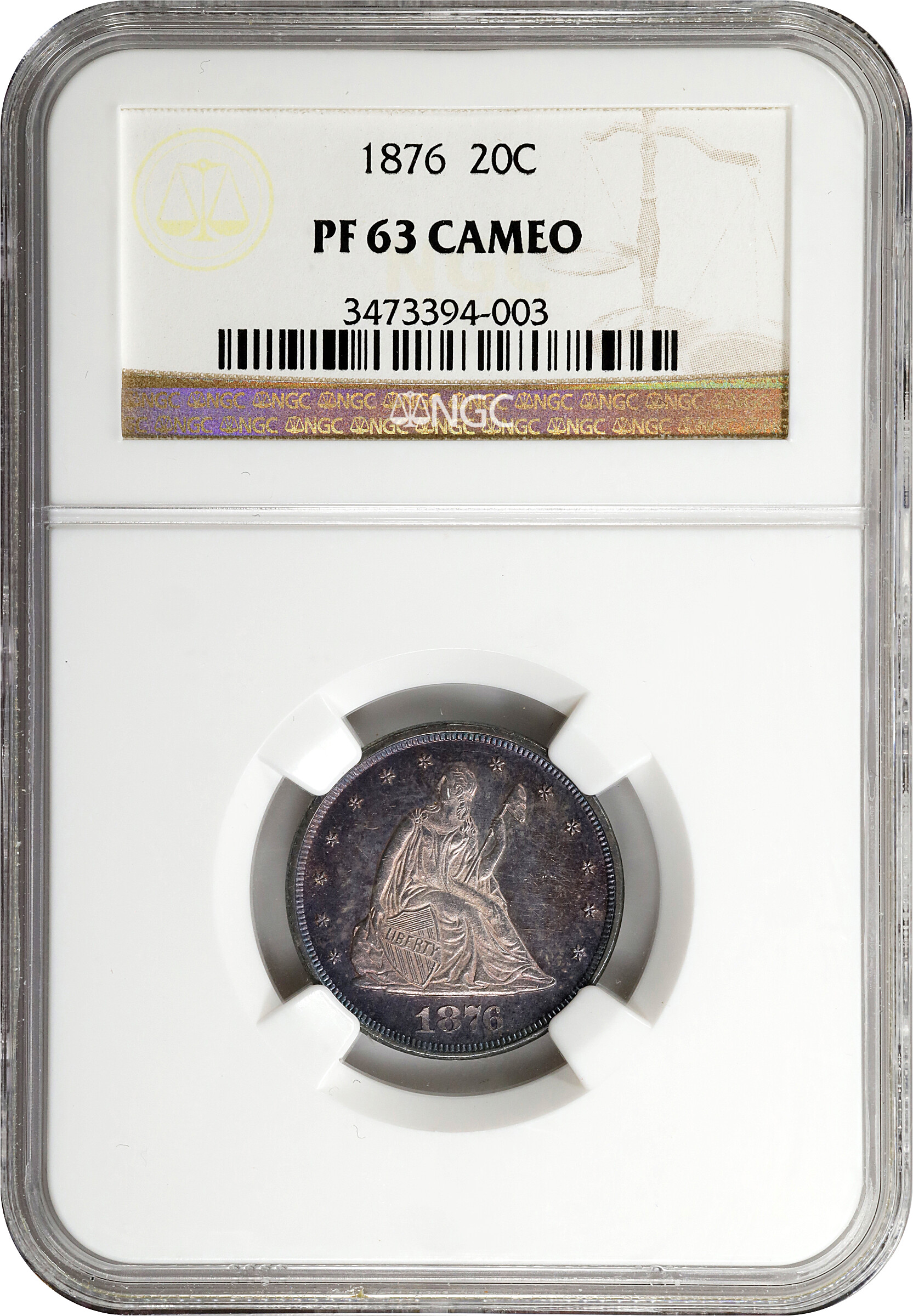 1876 20c PR CAM PR63 CAM thumbnail 8