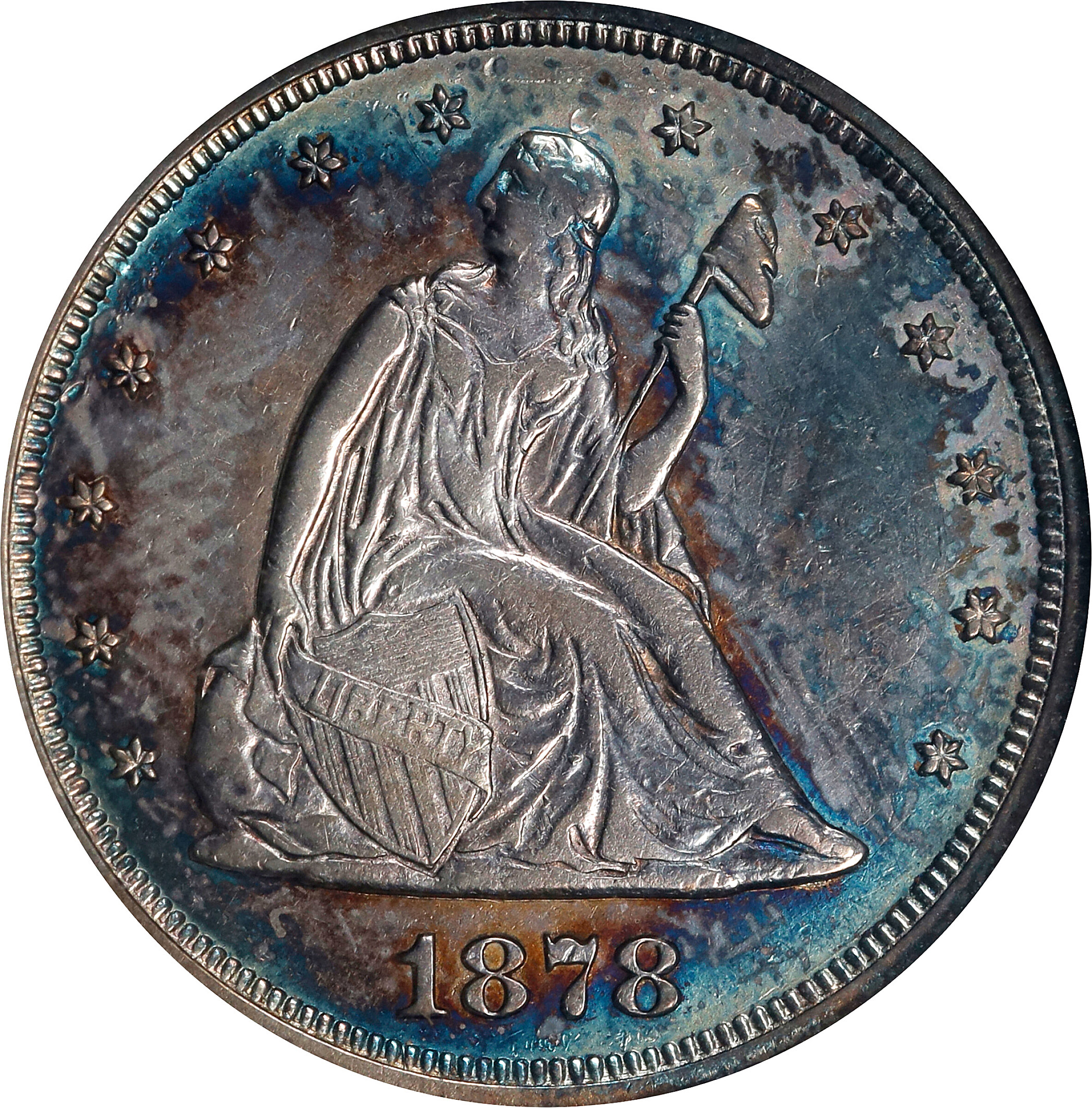 Image for Twenty-Cent Piece 20c Seated Liberty, 1875-1878 [Type] XF40