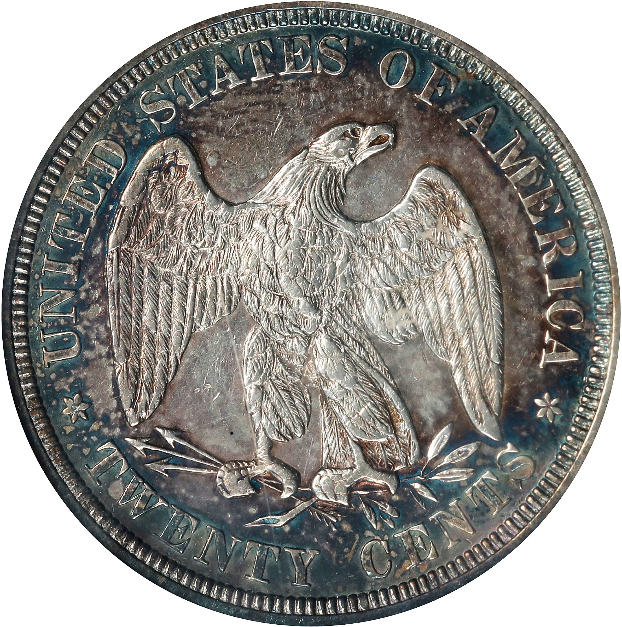 Twenty-Cent Piece 20c Seated Liberty, 1875-1878 [Type] XF40 thumbnail 2