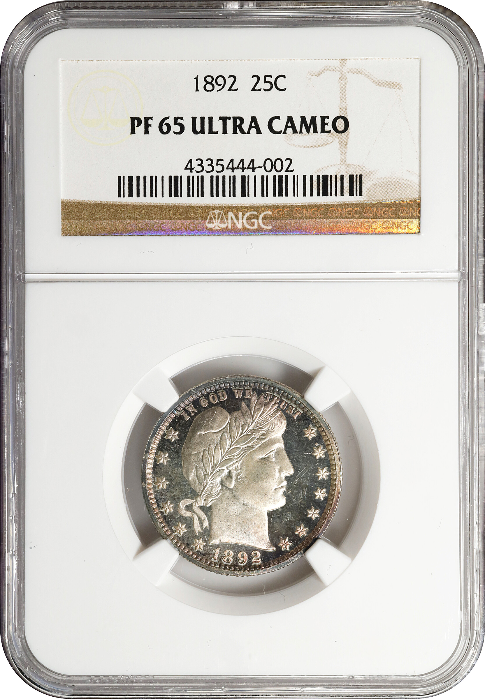 Barber Quarter 25c 1892-1915 PR DCAM [Type] PR65 DCAM thumbnail 5