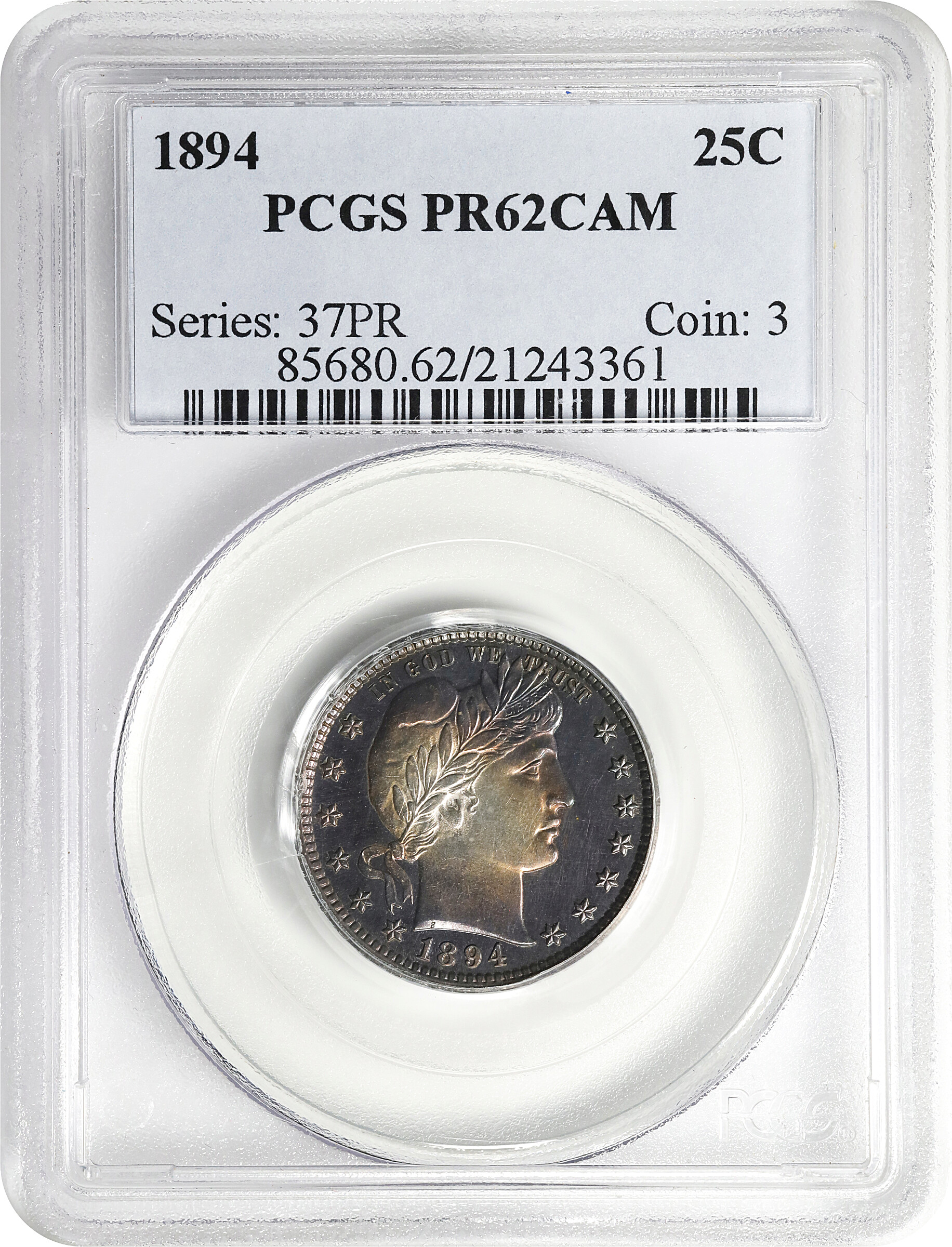 1894 25c PR CAM PR61 CAM thumbnail 3