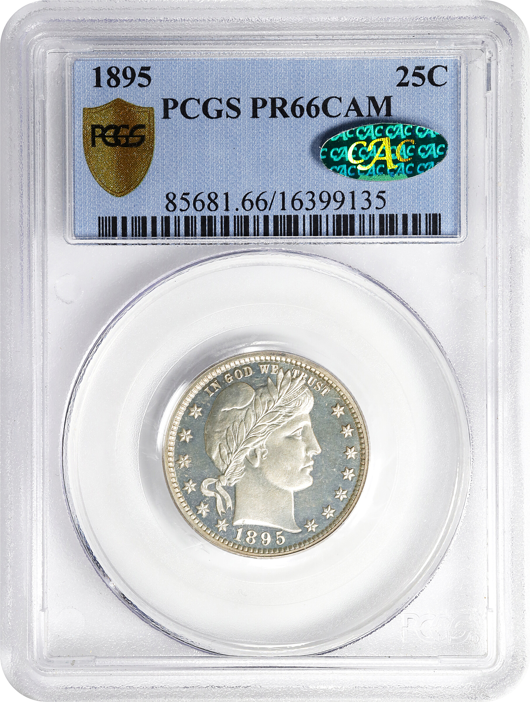 1895 25c PR CAM PR61 CAM thumbnail 25