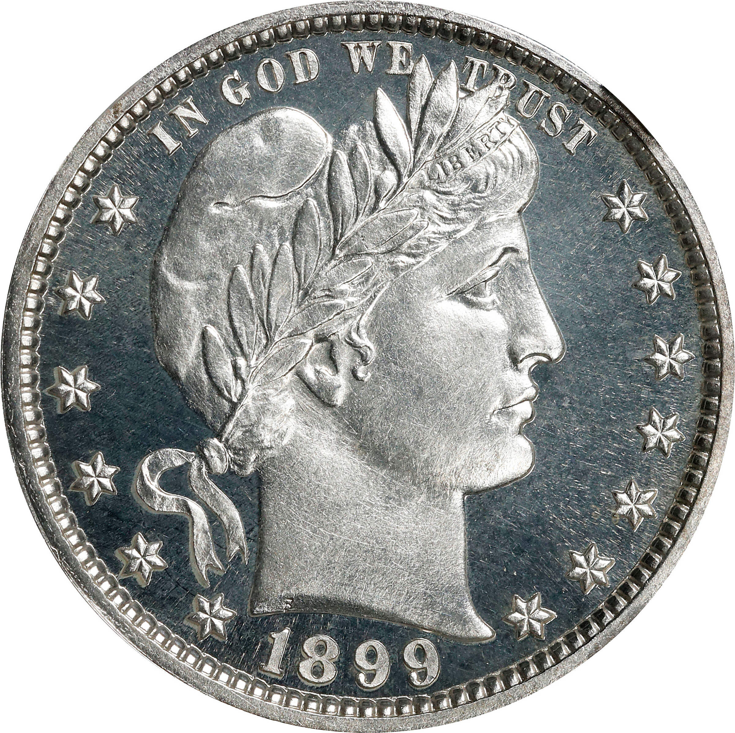 1899 Barber Quarter. Proof-67 Cameo (NGC).