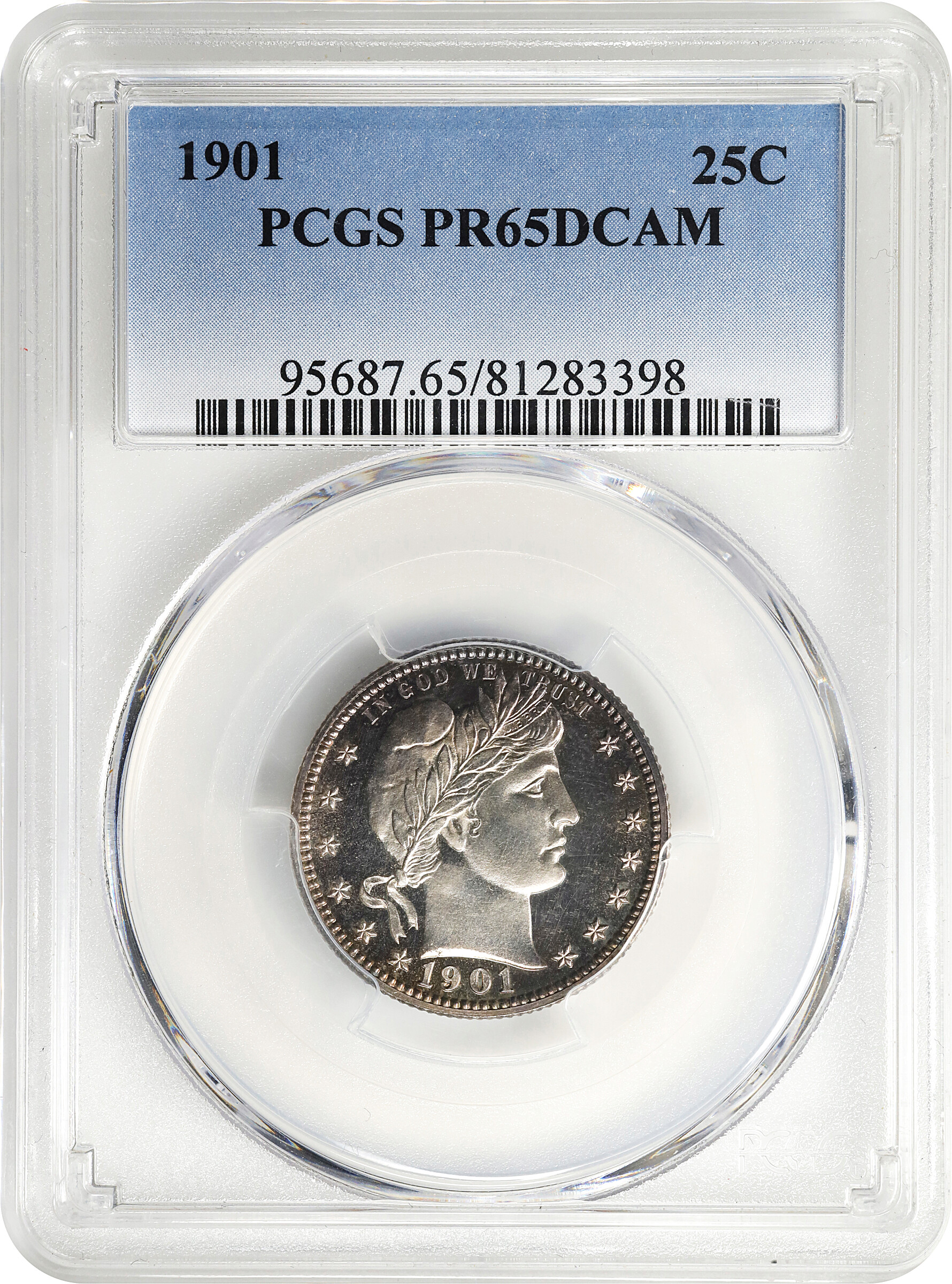 Barber Quarter 25c 1892-1915 PR DCAM [Type] PR65 DCAM thumbnail 9