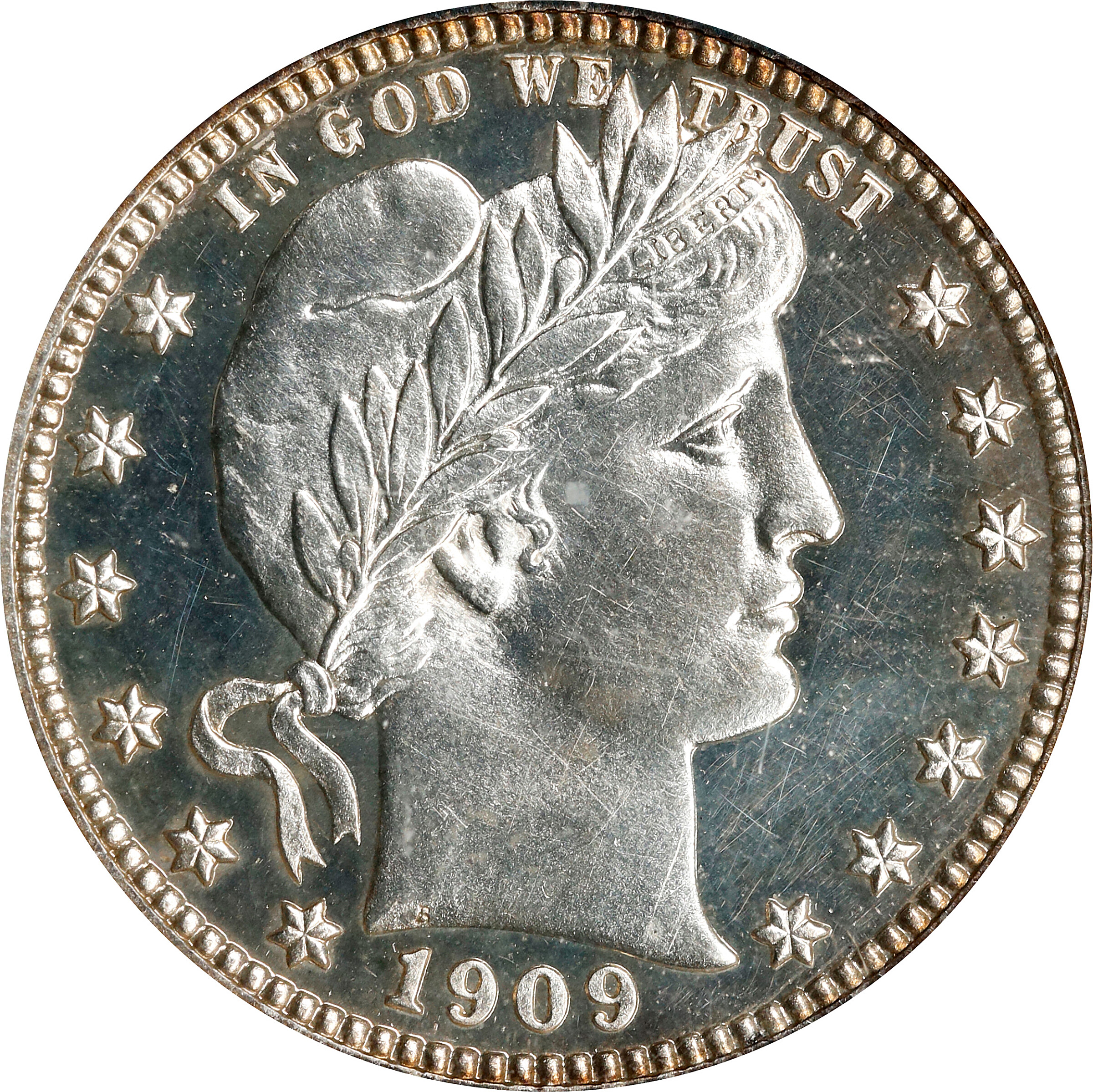 1909 Barber Quarter. Proof-63+ Cameo (PCGS). CAC.