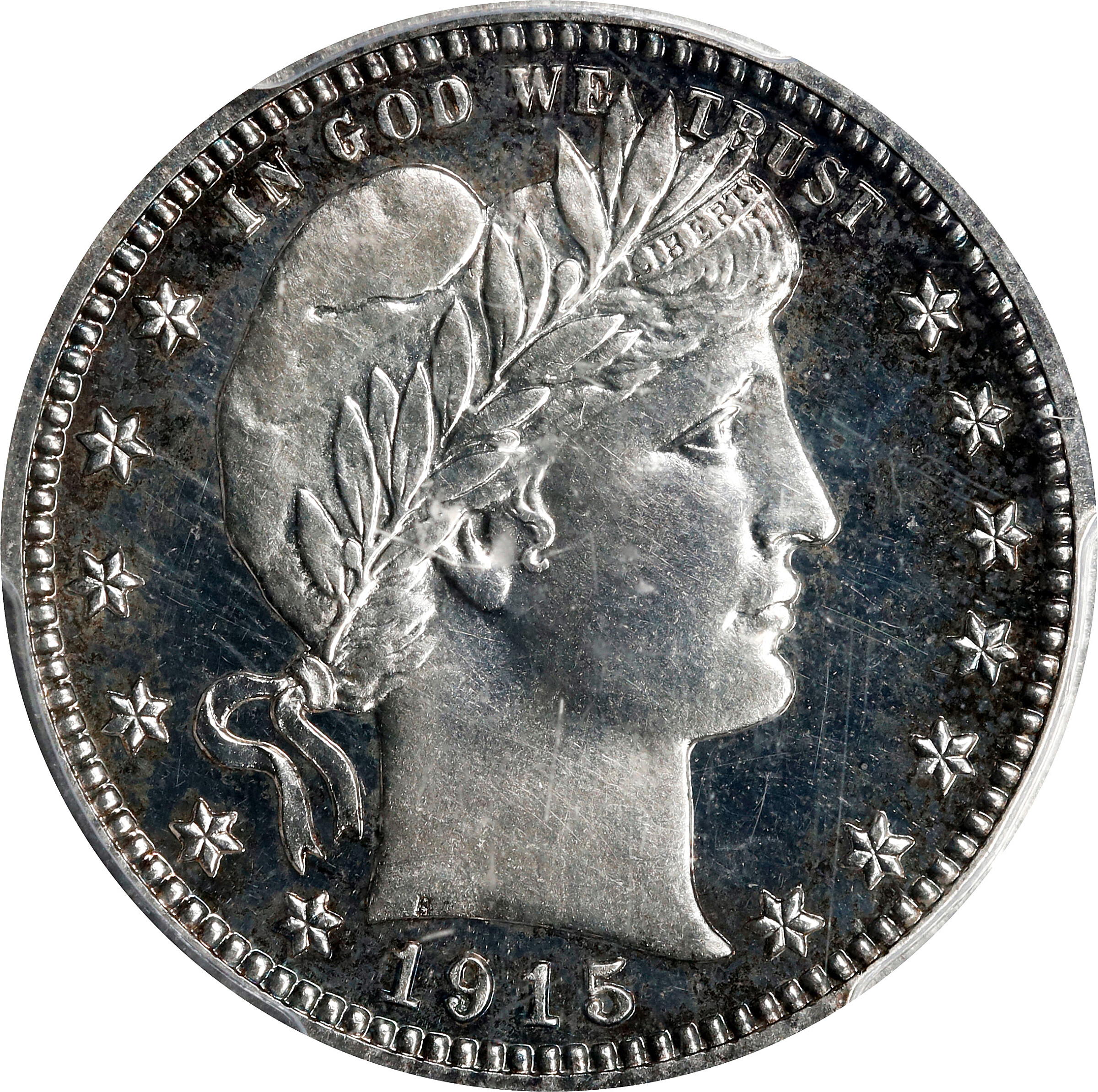 1915 Barber Quarter. Proof-65 Cameo (PCGS). CAC.