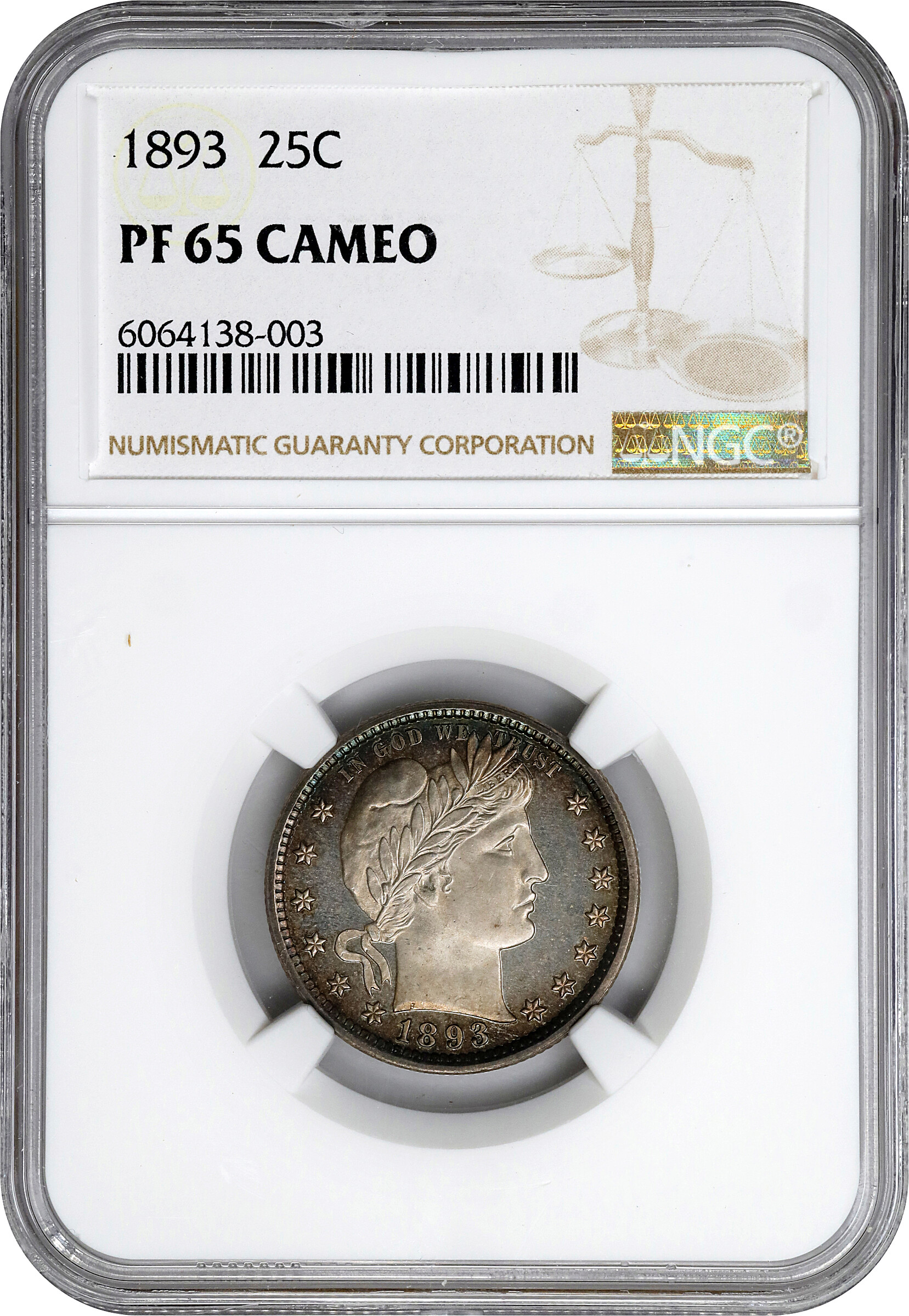 1893 25c PR CAM PR65 CAM thumbnail 8