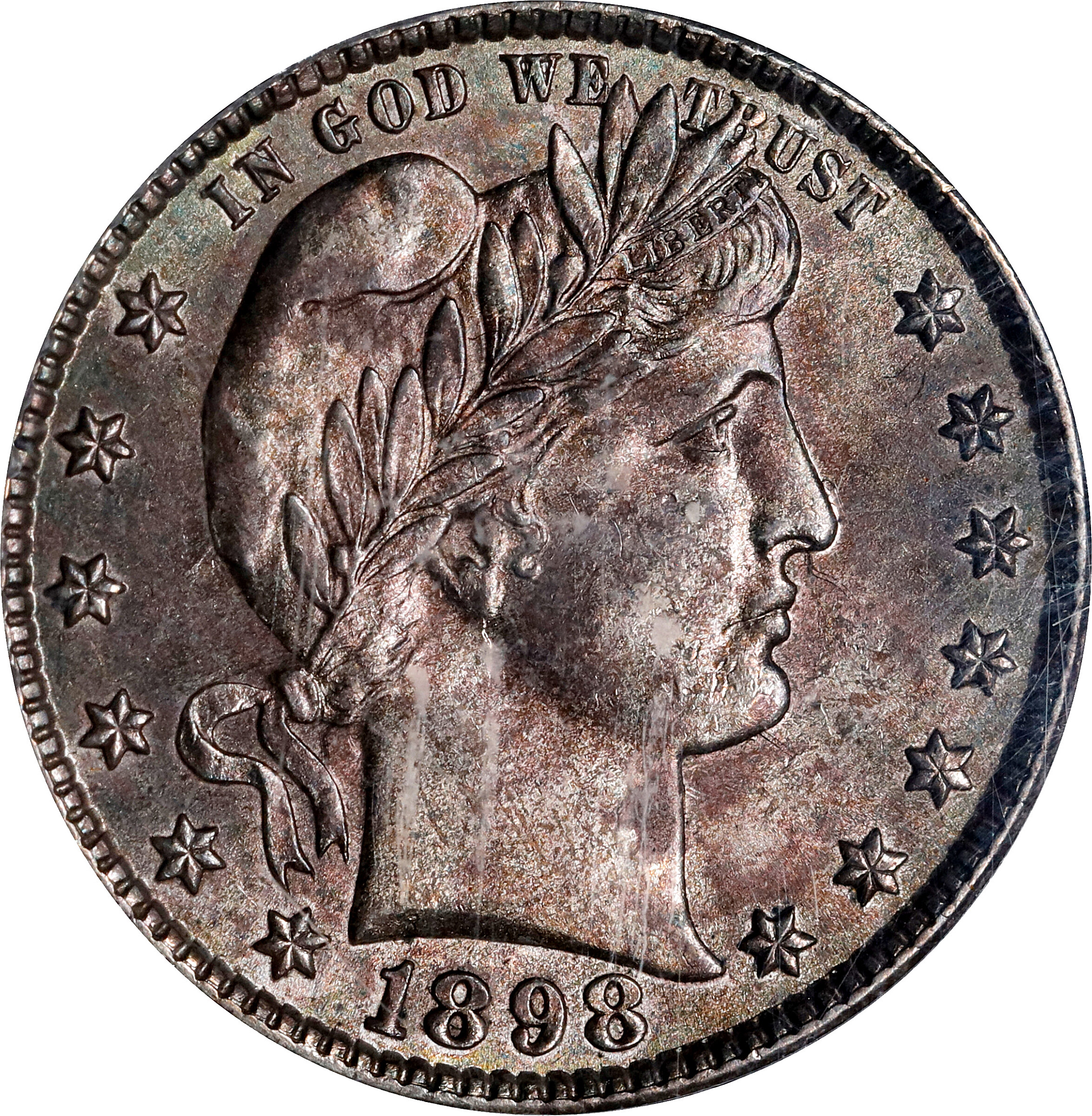1898-O Barber Quarter. MS-63 (PCGS).