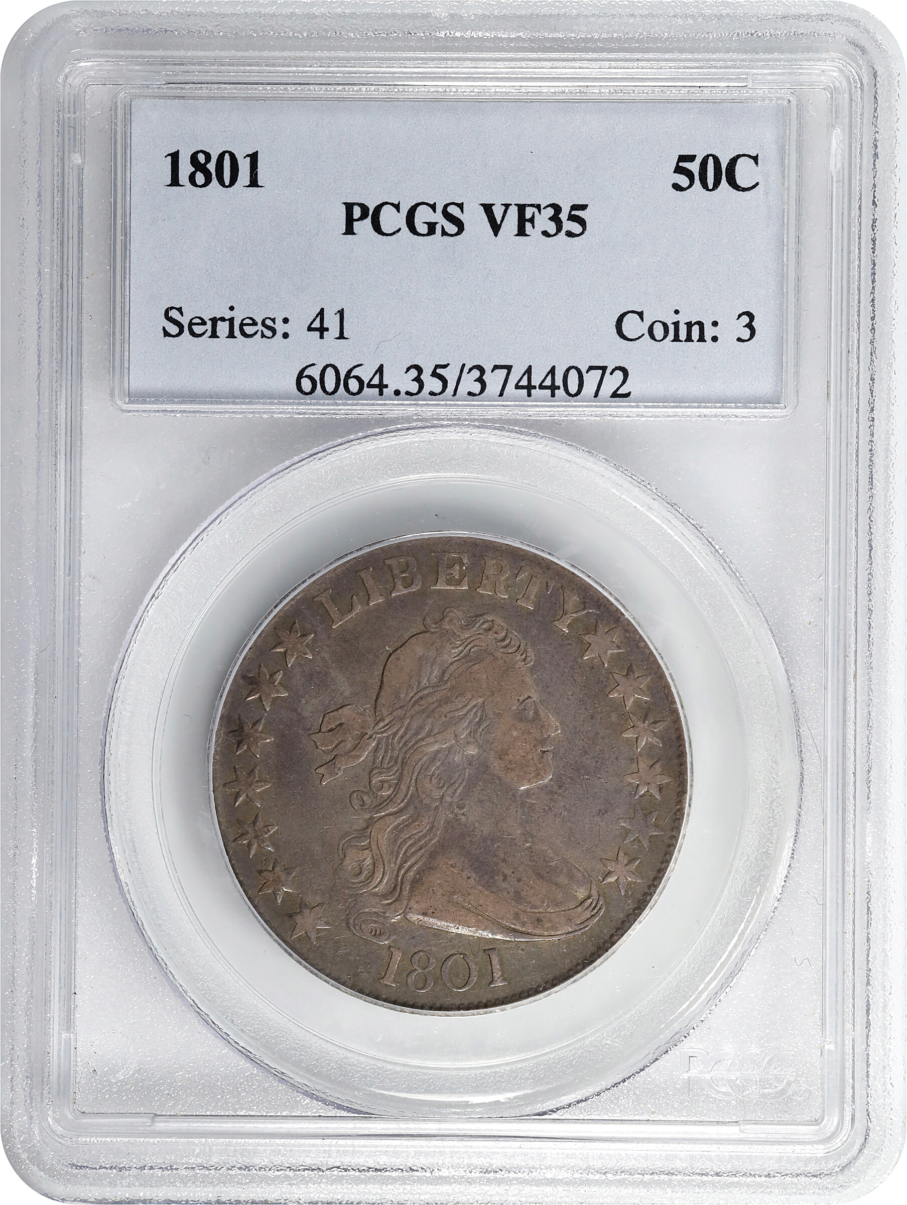 1801 50c VF35 CAC thumbnail 3