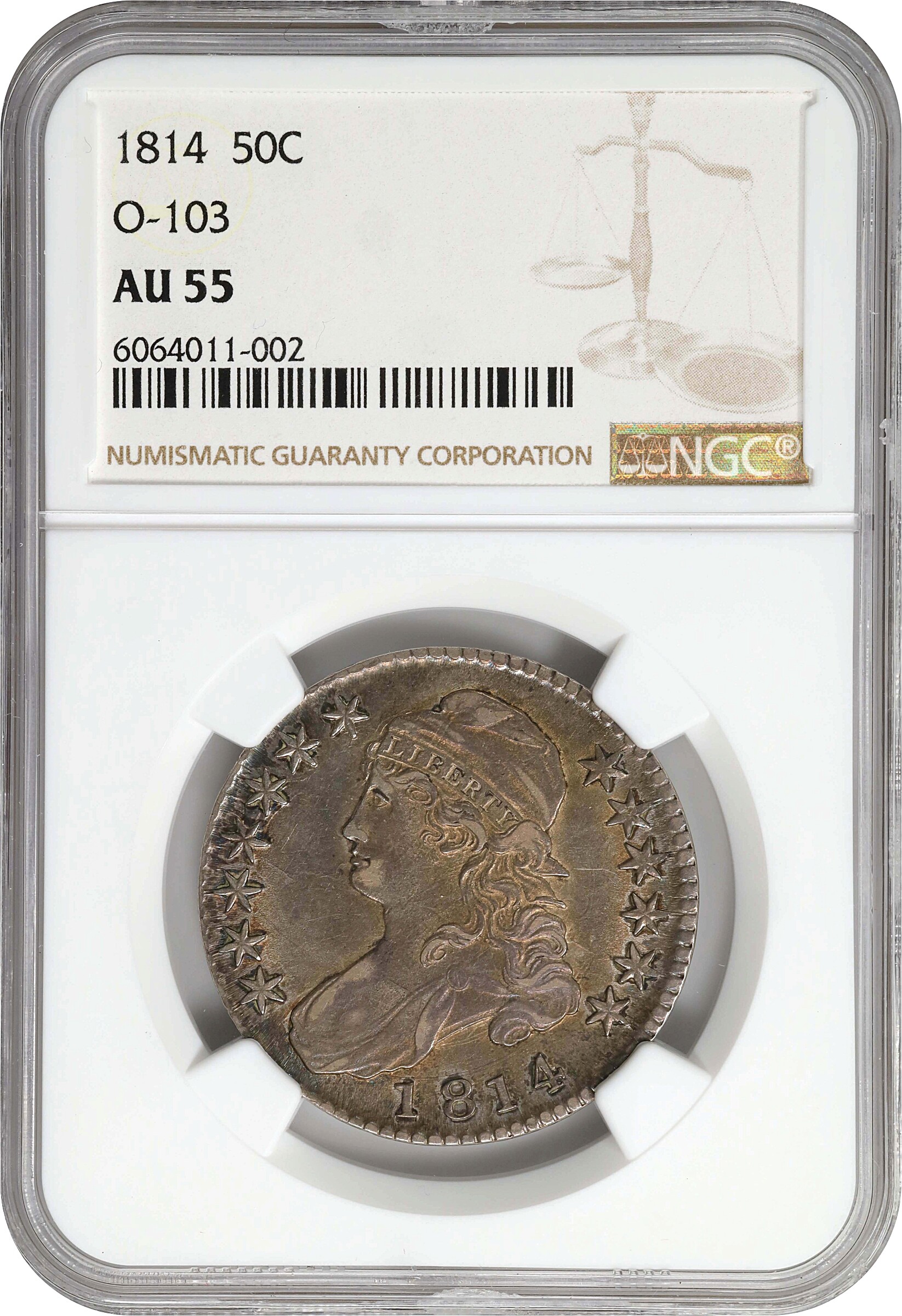 1814 50c O-103 MS60 thumbnail 16