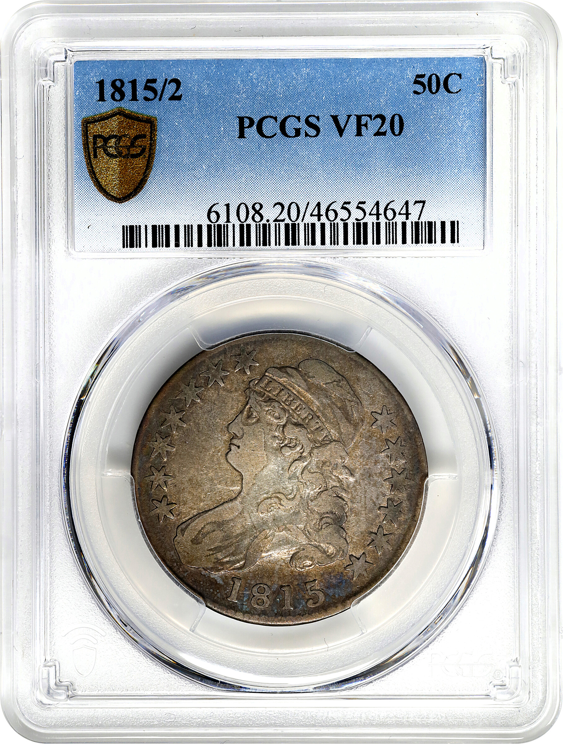 1815/2 50c VF20 thumbnail 3