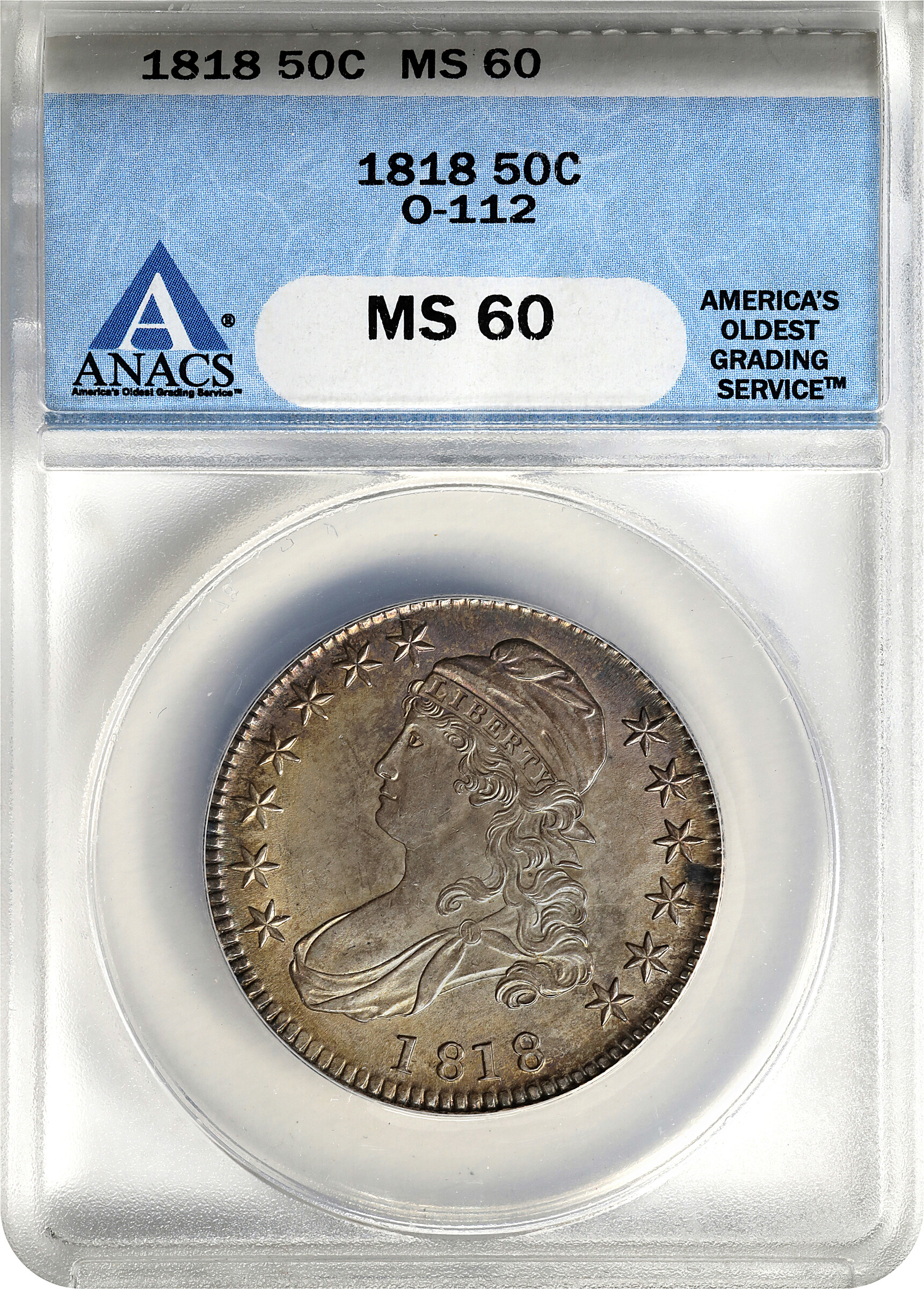 1818 50c MS60 CAC thumbnail 3
